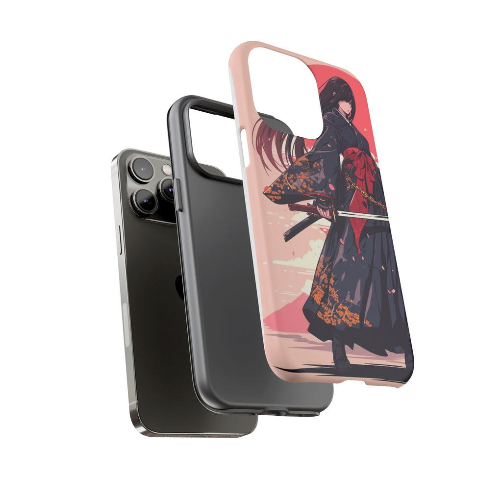 Stylish Phone Case with Warrior Design, Tough Phone Cover for Anime Lovers, Gift for Gamers, Cute Phone Accessories, Unique Tech Gifts