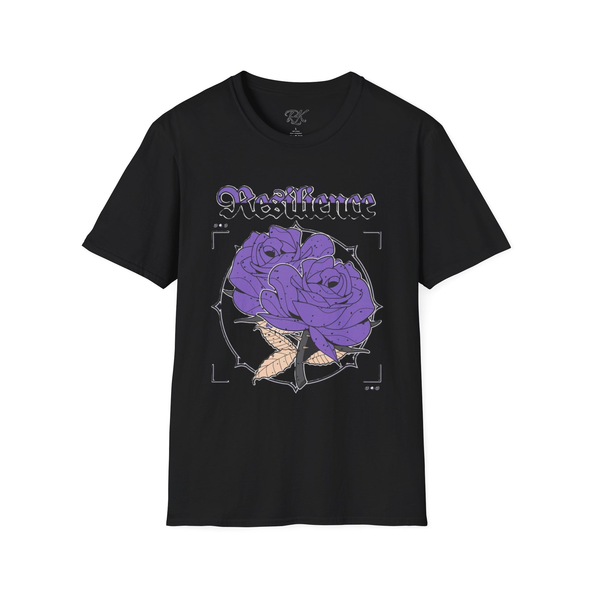 Purple Rose Graphic T-Shirt, Soft Stylish Tee, Unisex Floral Apparel, Gift for Her, Spring Outfit Idea, Vintage Aesthetic Top