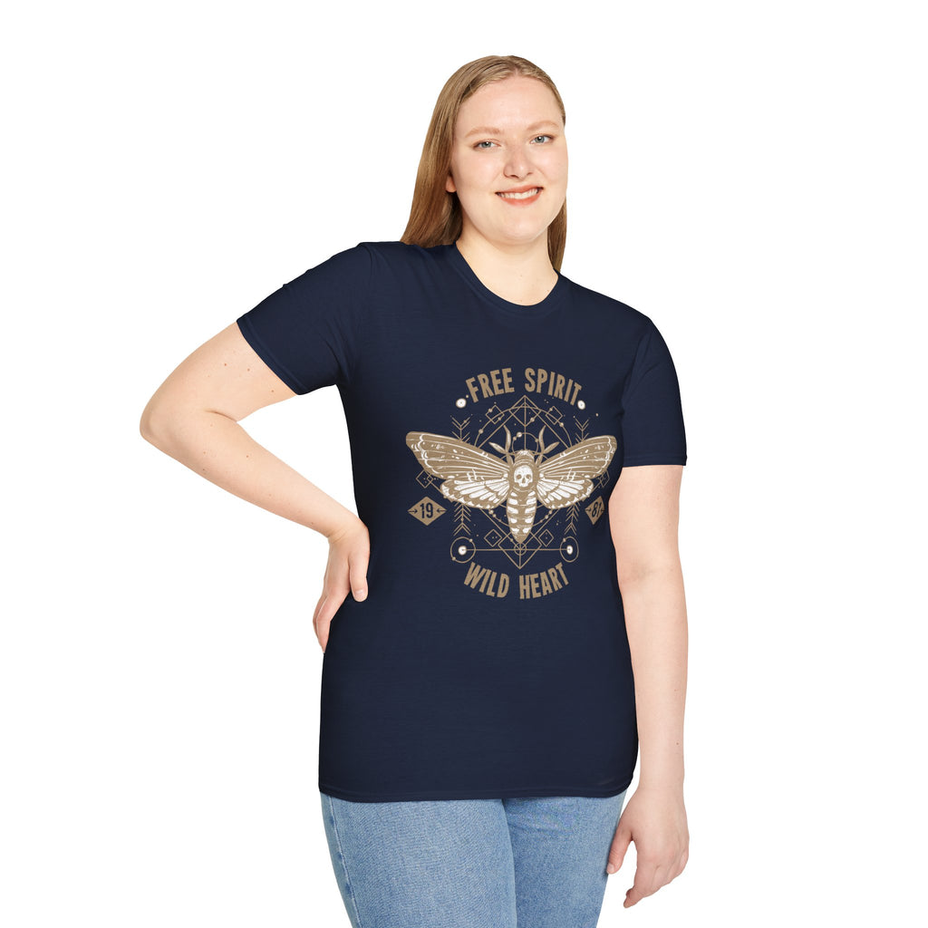 Free Spirit Wild Heart Unisex T-Shirt, Boho Graphic Tee, Nature Lover Shirt, Gift for Adventurers, Casual Wear, Everyday Comfort