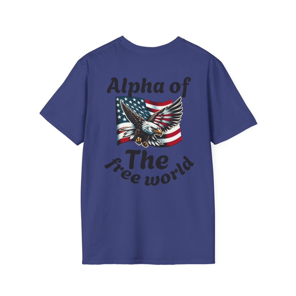 Patriotic Graphic T-Shirt, Unisex Softstyle Tee, Independence Day Gift, Freedom Apparel, Americana Clothing