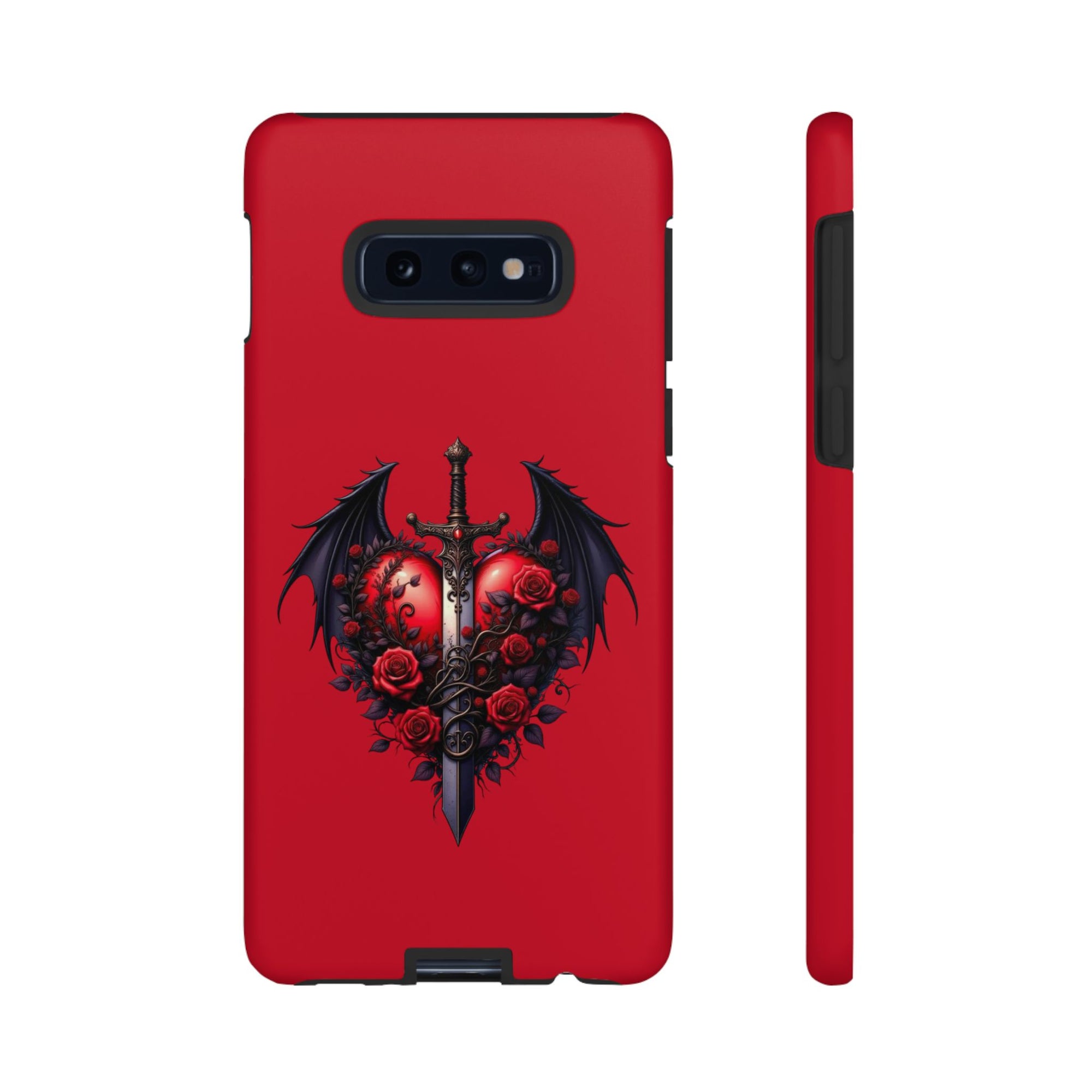 Tough Cases - Gothic Heart Phone Case, Edgy Accessories for Him, Unique Gifts for Her, Valentine's Day, Birthday, Artsy Phone Cover