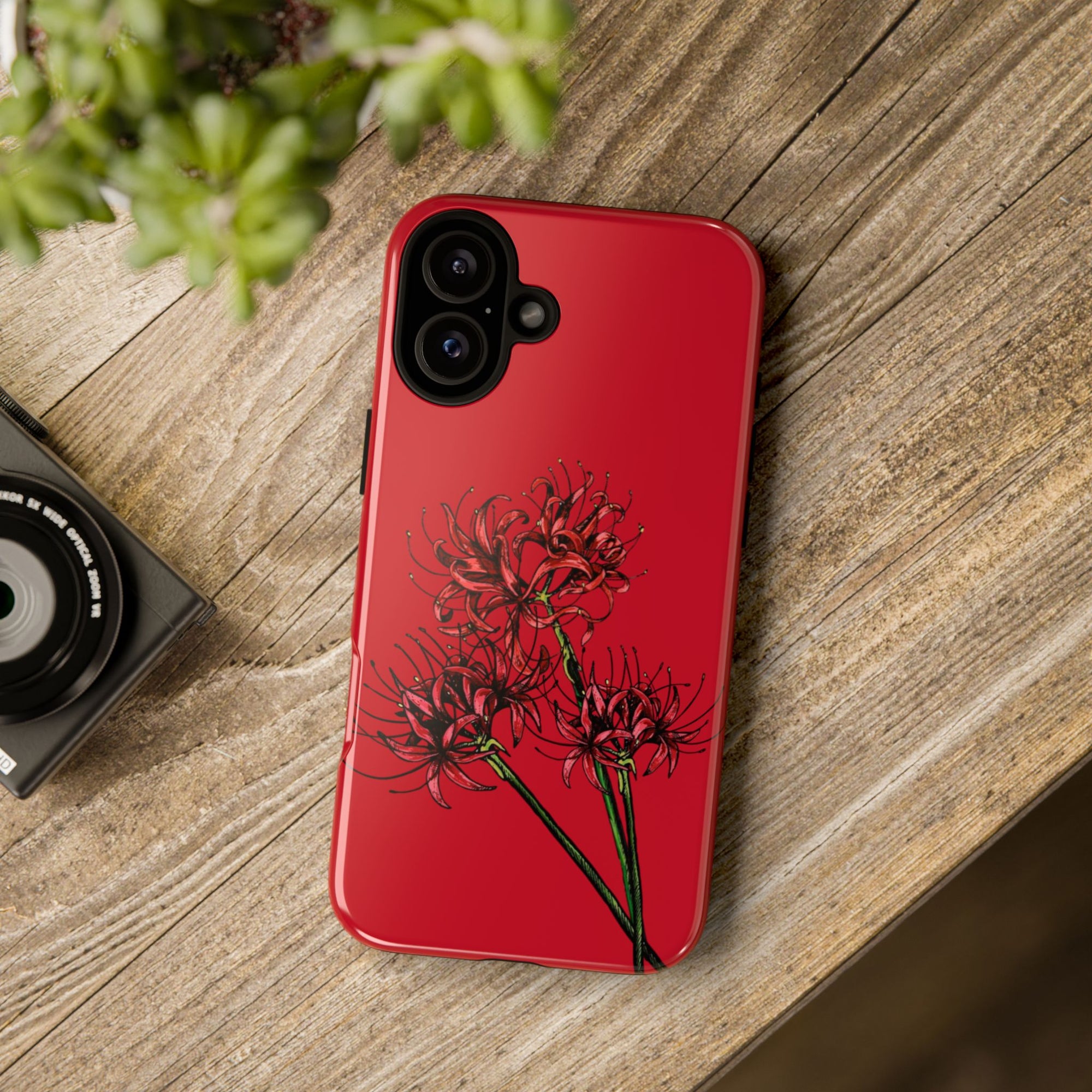 Floral Phone Case, Cute Durable Case for Plants Lovers, Stylish Tech Accessories, Gift for Her, Autumn Decor