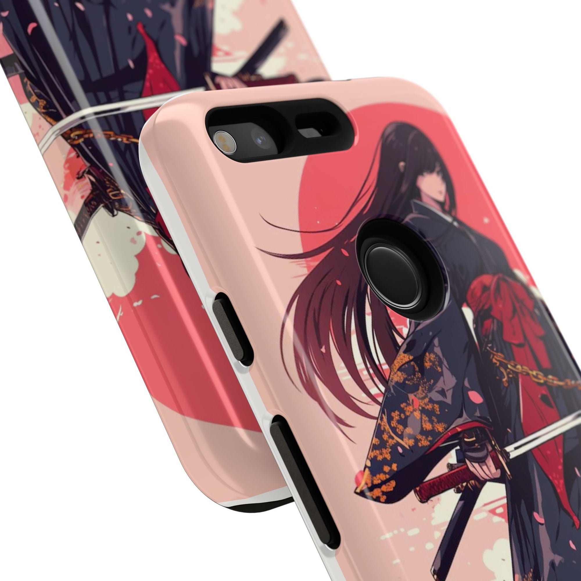 Stylish Phone Case with Warrior Design, Tough Phone Cover for Anime Lovers, Gift for Gamers, Cute Phone Accessories, Unique Tech Gifts