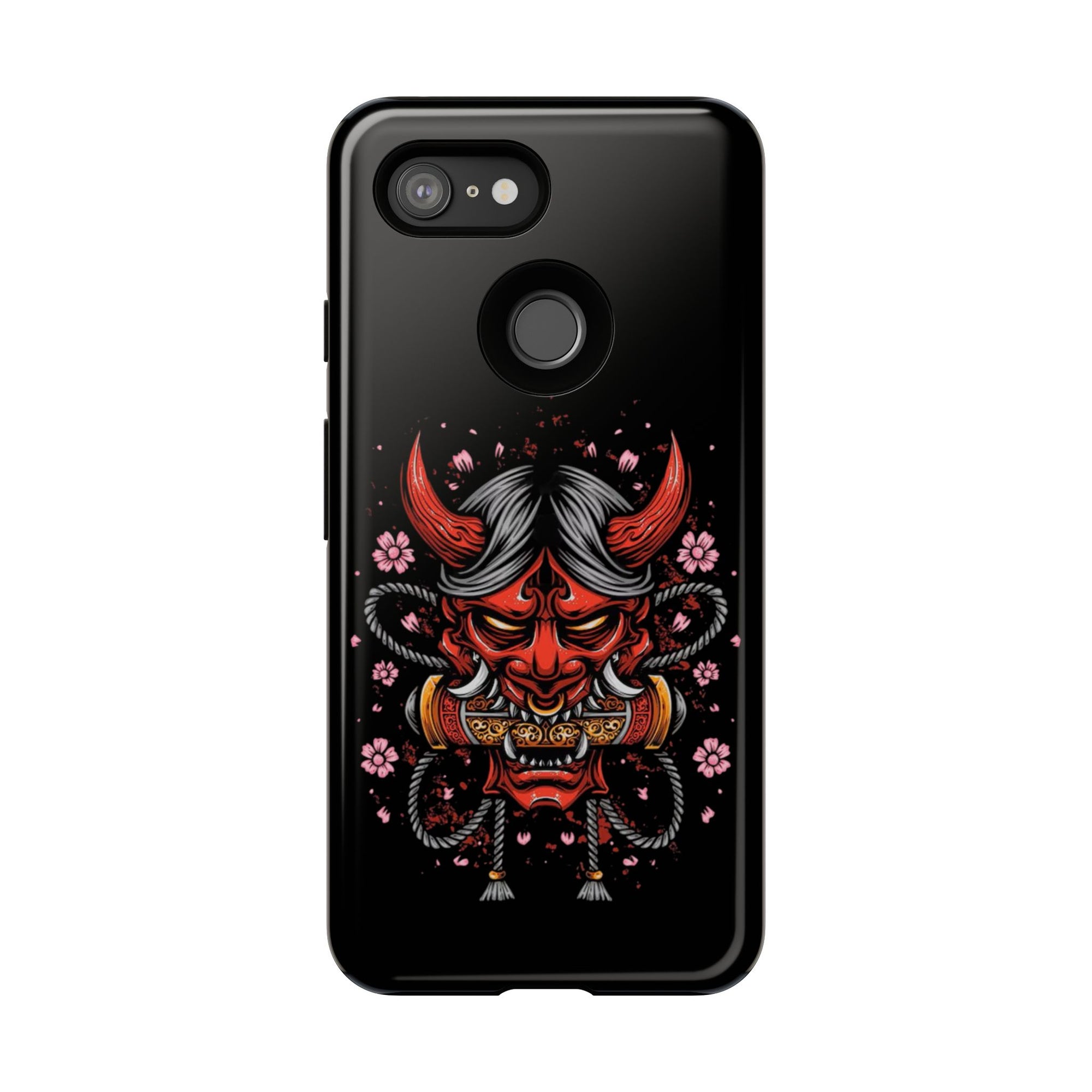 Tough Cases: Fierce Demon Phone Case, Edgy Phone Cover, Protect Your Device, Gift for Anime Fans, Unique Artwork Case