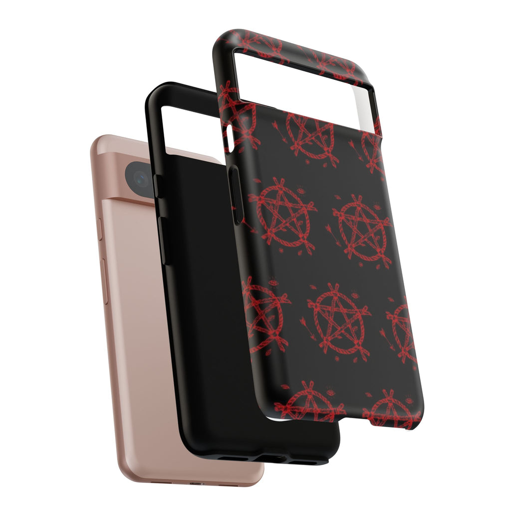 Anarchist iPhone Case, Tough Phone Cover, Punk Style Accessory, Unique Gift for Rebels, Goth Aesthetic Phone Case