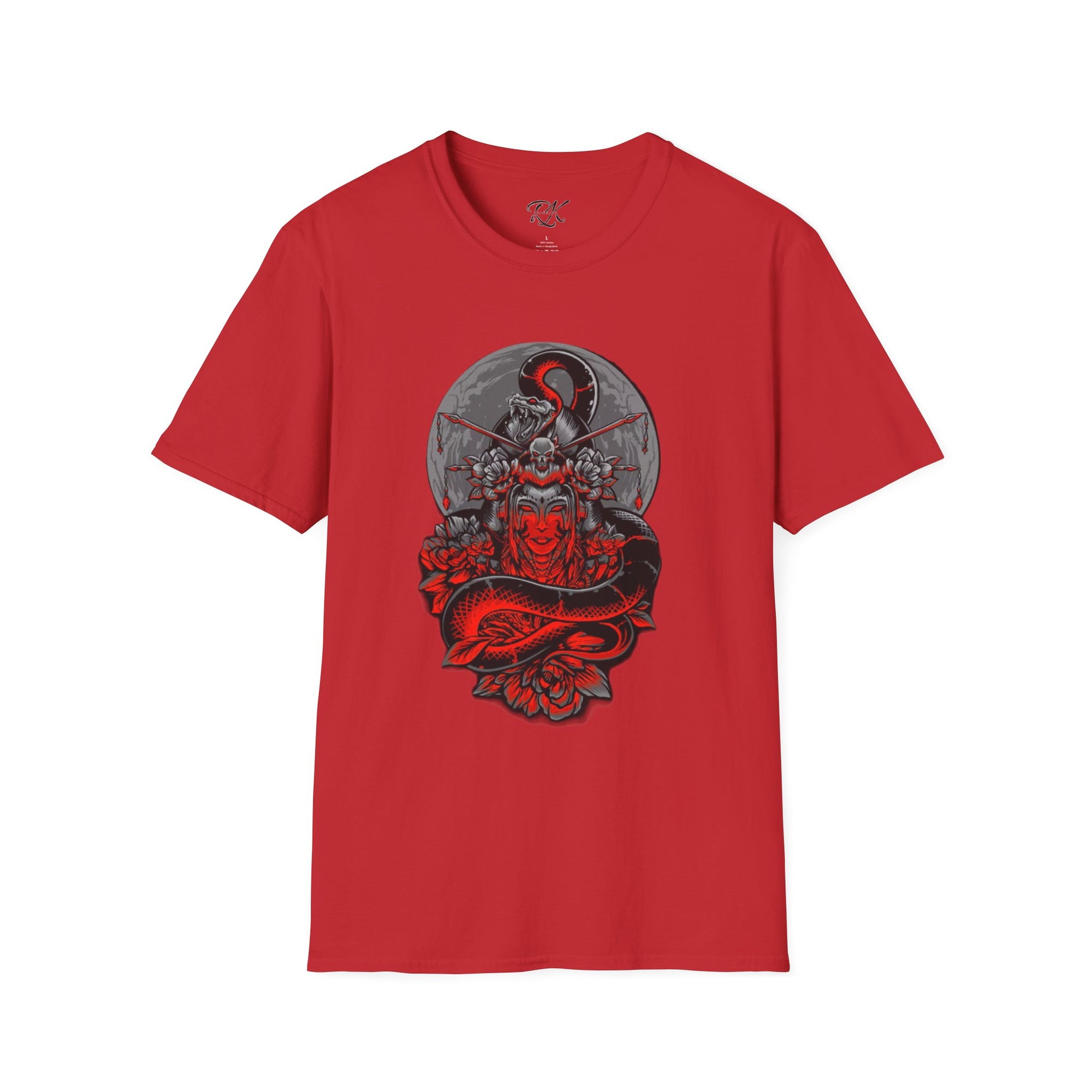 Warrior Spirit Unisex Softstyle T-Shirt, Graphic Tee, Trendy Streetwear, Gifts for Him, Casual Wear, Unique Design