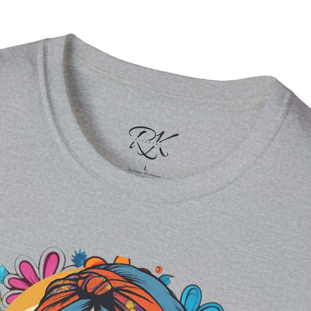 Bohemian Floral T-Shirt, Hippie Shirt, Peace Sign Tee, Gift for Festival Lovers, Artistic Apparel, Unisex Graphic Tee