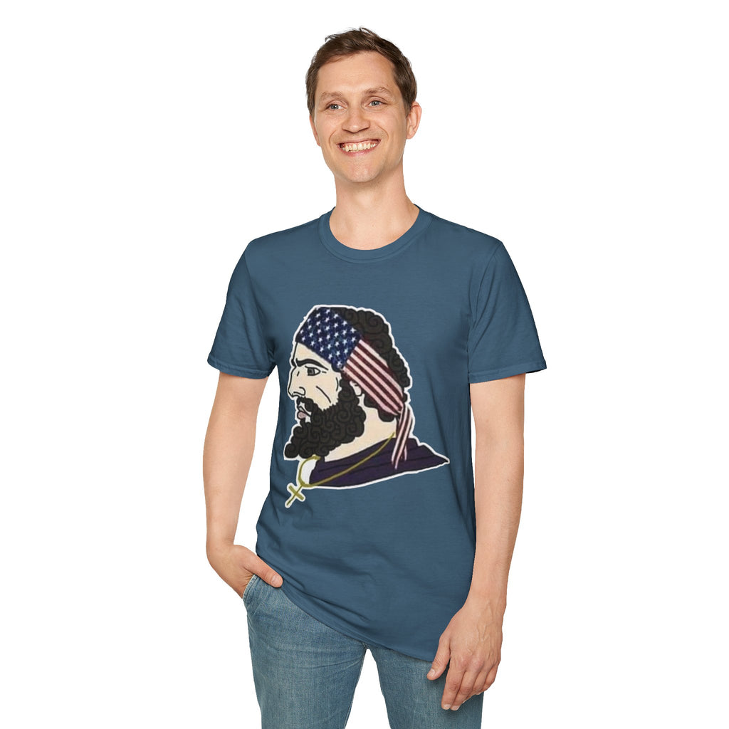 Patriotic Graphic T-Shirt, Unisex Softstyle Tee, Independence Day Gift, Freedom Apparel, Americana Clothing