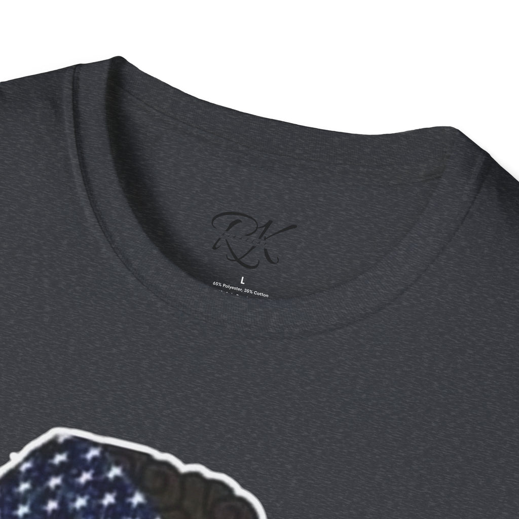Patriotic Graphic T-Shirt, Unisex Softstyle Tee, Independence Day Gift, Freedom Apparel, Americana Clothing