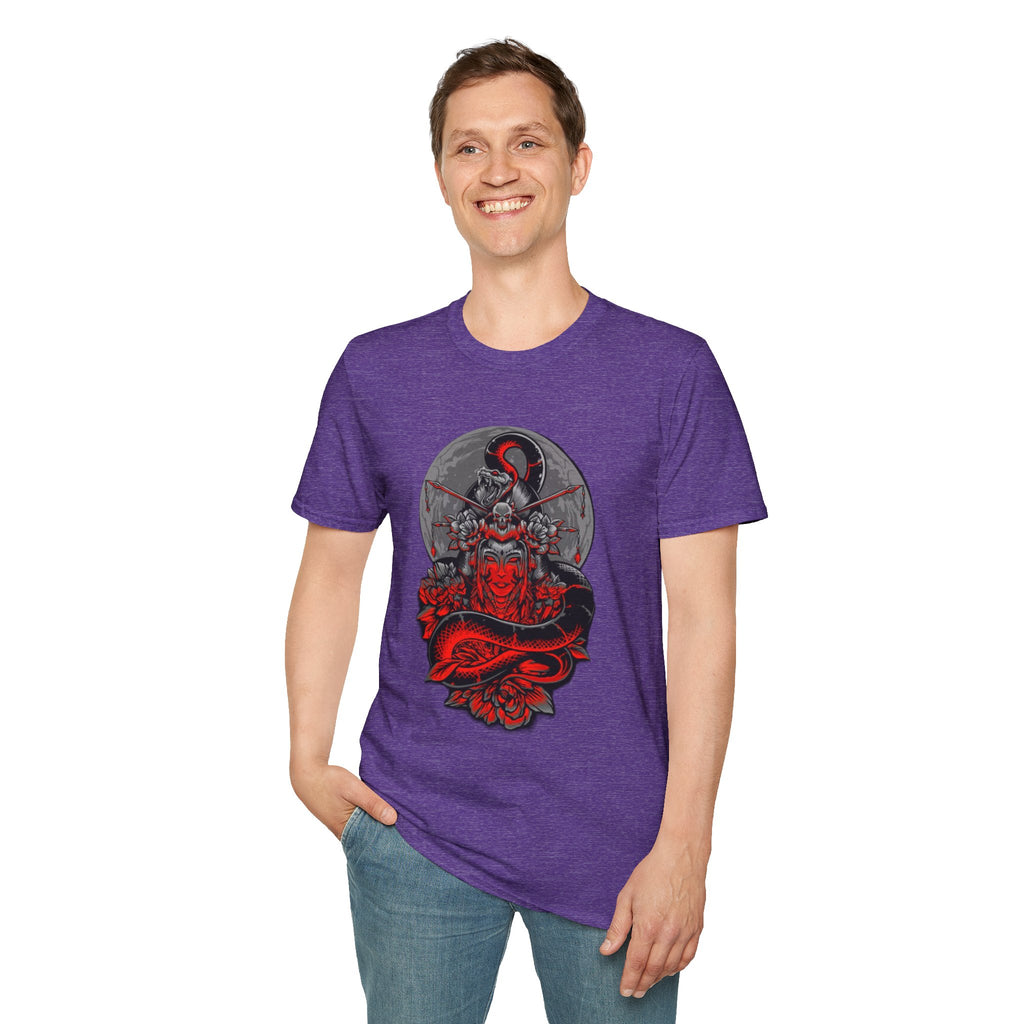 Warrior Spirit Unisex Softstyle T-Shirt, Graphic Tee, Trendy Streetwear, Gifts for Him, Casual Wear, Unique Design