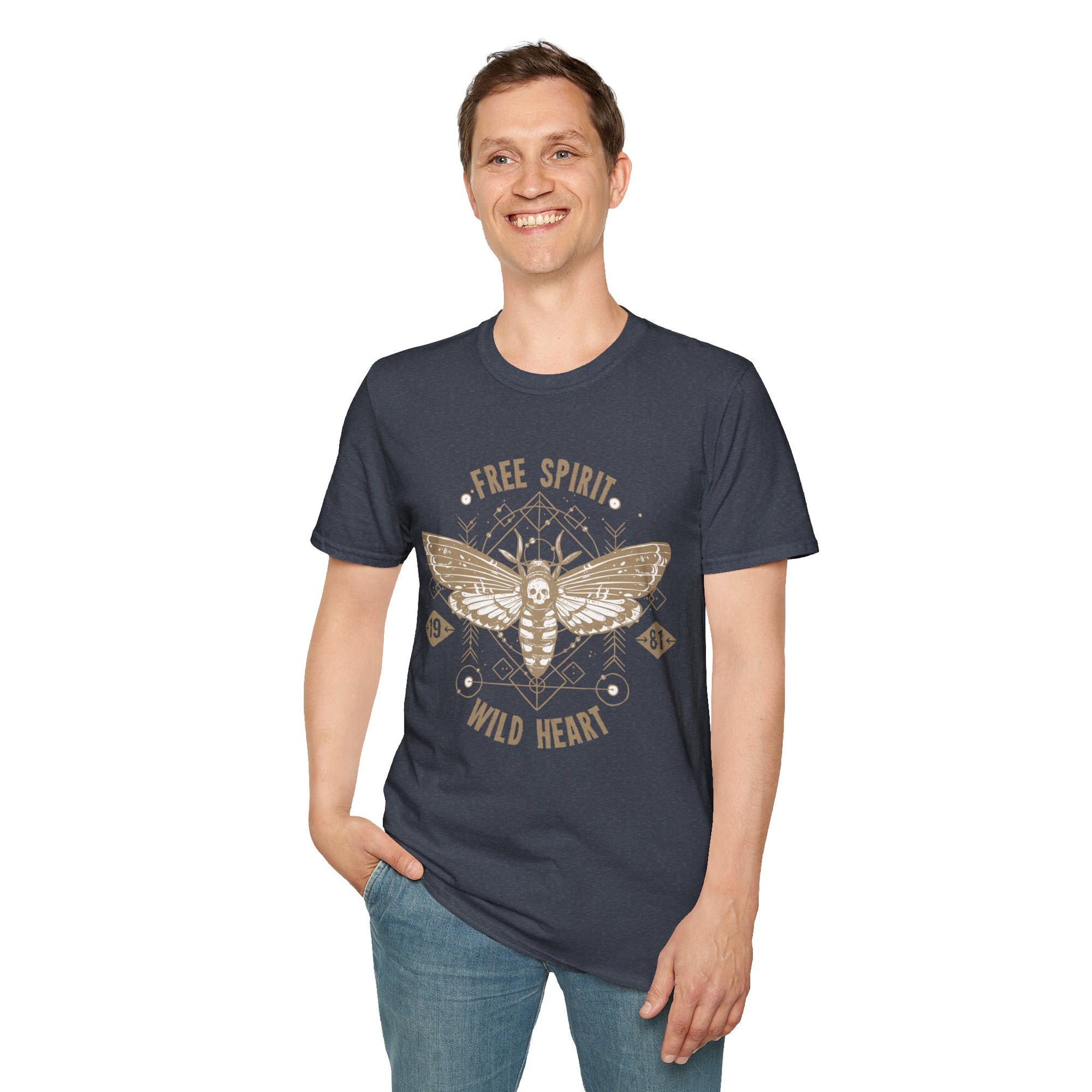 Free Spirit Wild Heart Unisex T-Shirt, Boho Graphic Tee, Nature Lover Shirt, Gift for Adventurers, Casual Wear, Everyday Comfort