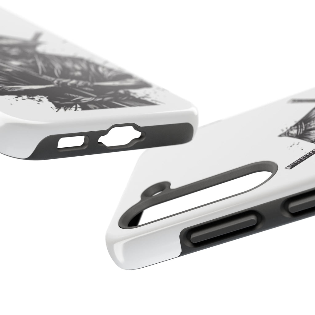 Samurai Tough Phone Cases, Rugged Smartphone Accessories, Durable Covers for Men, Unique Gifts for Him, Japanese Warrior Design