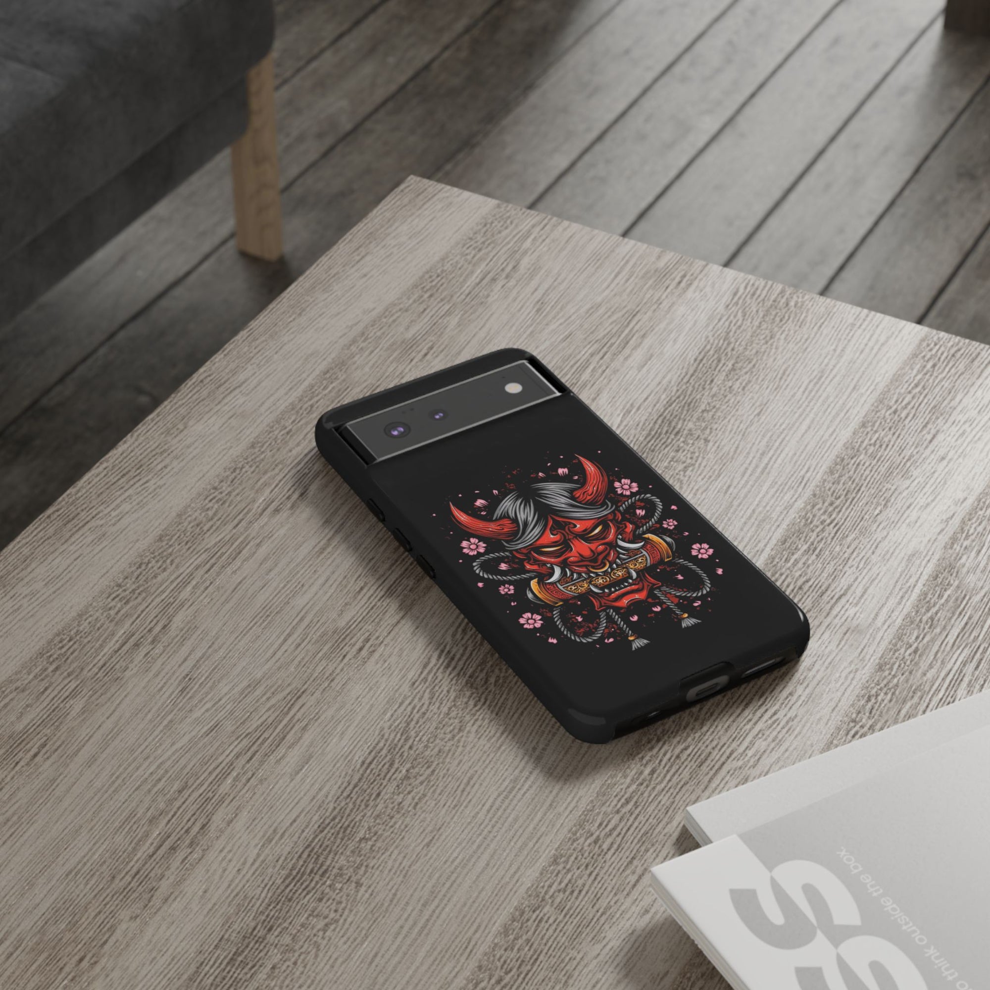 Tough Cases: Fierce Demon Phone Case, Edgy Phone Cover, Protect Your Device, Gift for Anime Fans, Unique Artwork Case