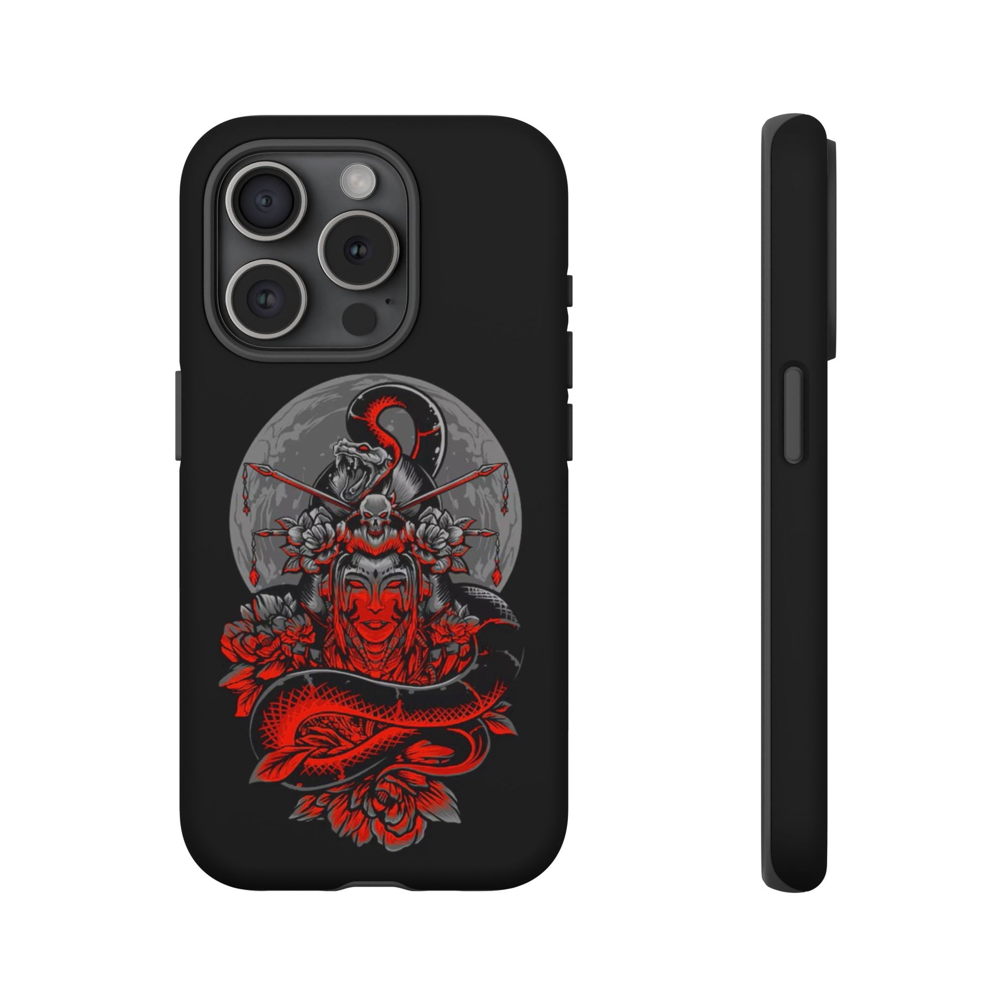 Tough Cases for iPhone, Dragon & Warrior Design, Durable Phone Protection, Perfect Gift for Tech Lovers, Unique Gifting