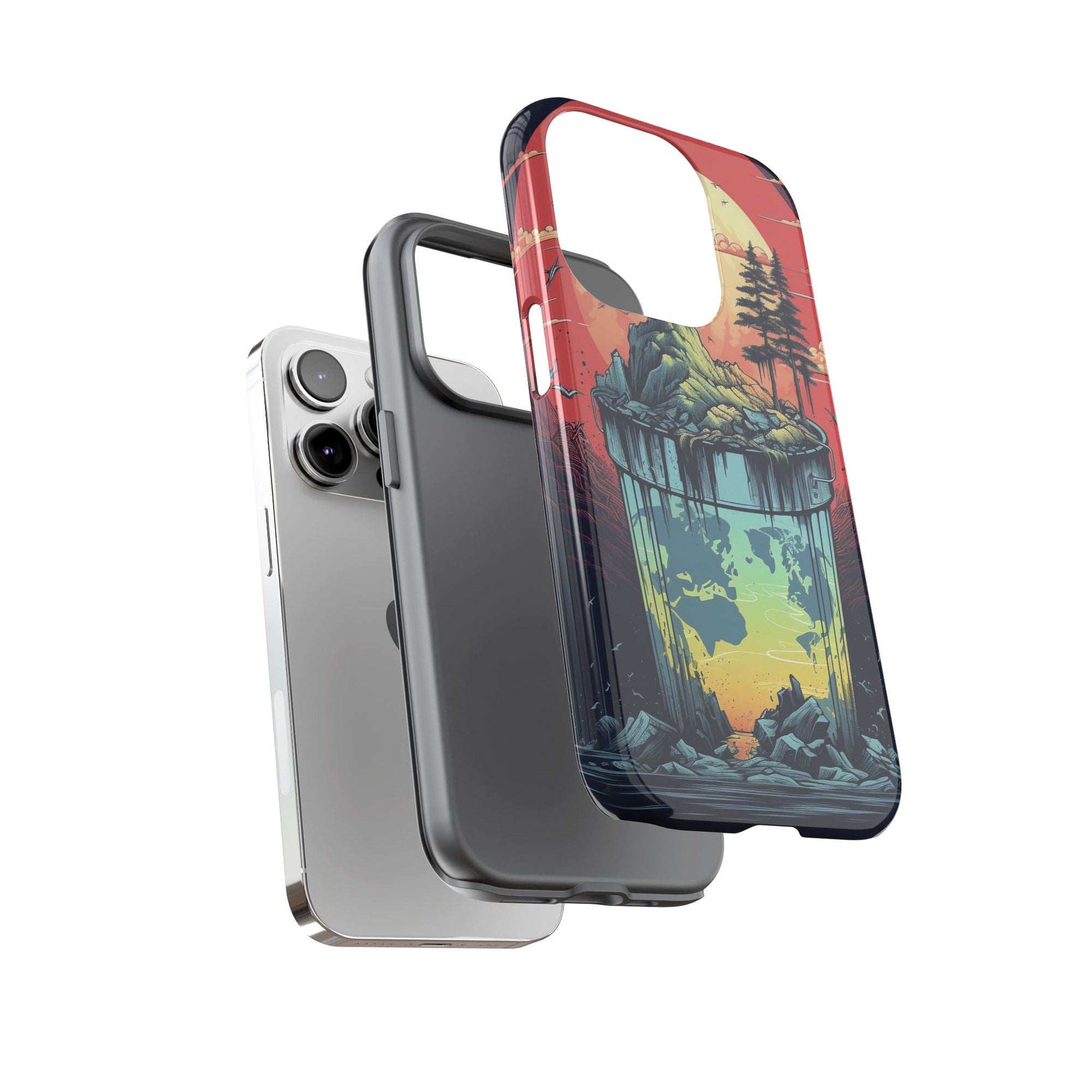 Vibrant Nature-Themed Phone Case, Tough Cases for Adventurers, Eco-Friendly, Trendy Phone Accessory, Great Gift for Nature Lovers