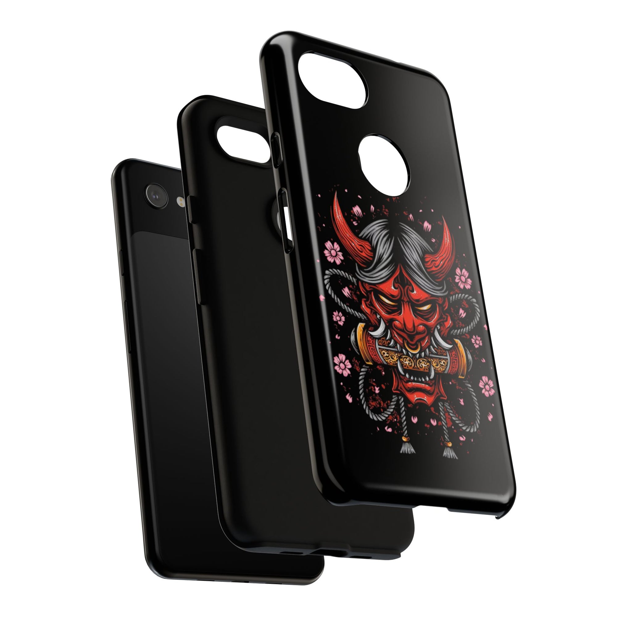 Tough Cases: Fierce Demon Phone Case, Edgy Phone Cover, Protect Your Device, Gift for Anime Fans, Unique Artwork Case
