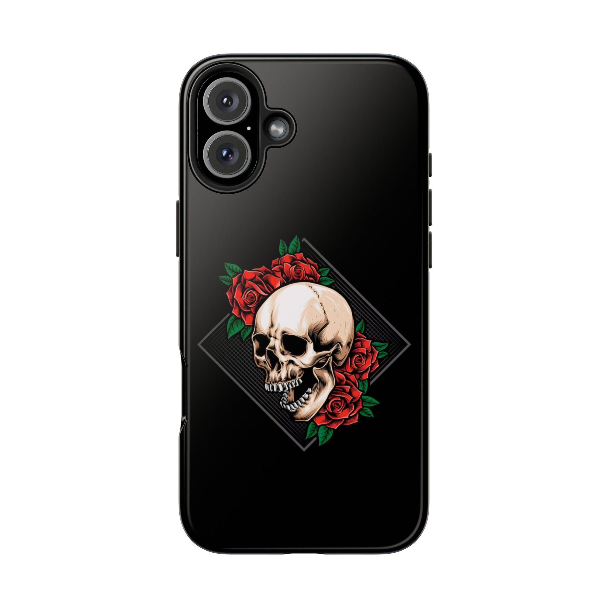 Tough Phone Cases with Skull and Roses Design | Edgy Protection, iPhone & Android Covers, Gothic Gifts, Unique Phone Accessories