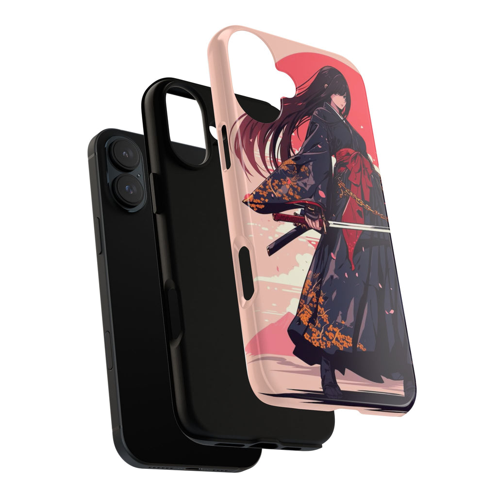 Stylish Phone Case with Warrior Design, Tough Phone Cover for Anime Lovers, Gift for Gamers, Cute Phone Accessories, Unique Tech Gifts