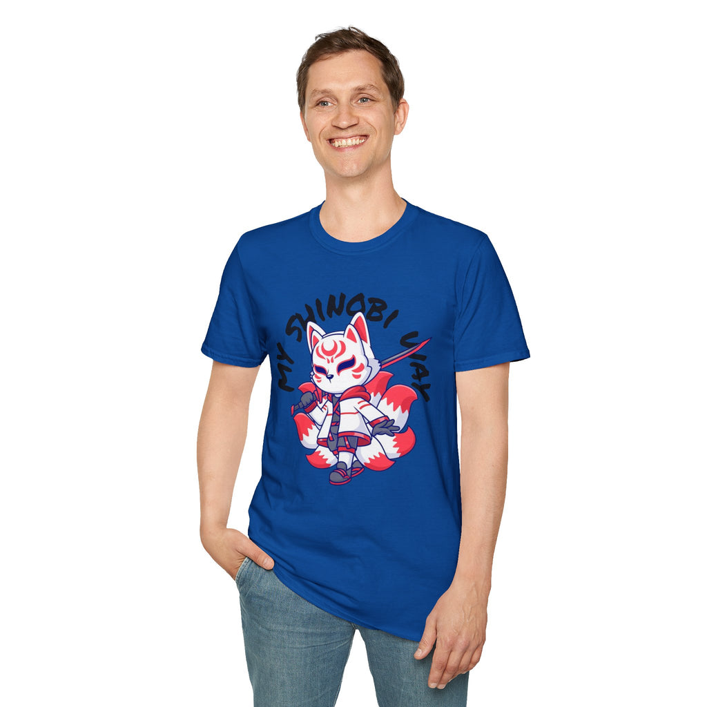 Unisex Anime T-Shirt - 'My Shinobi Pal' Graphic Tee, Comfortable Streetwear, Gift for Anime Lovers, Casual Wear, Stylish Outfit