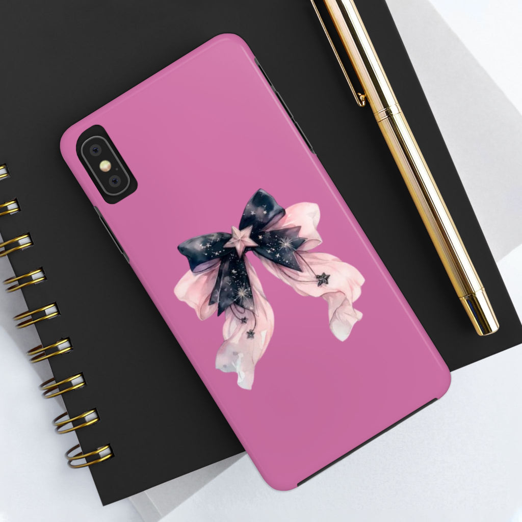 Pink Ribbon Tough Phone Cases, Galaxy Phone Covers, Chic Phone Protection, Ideal Gift for Her, Stylish Tech Accessories