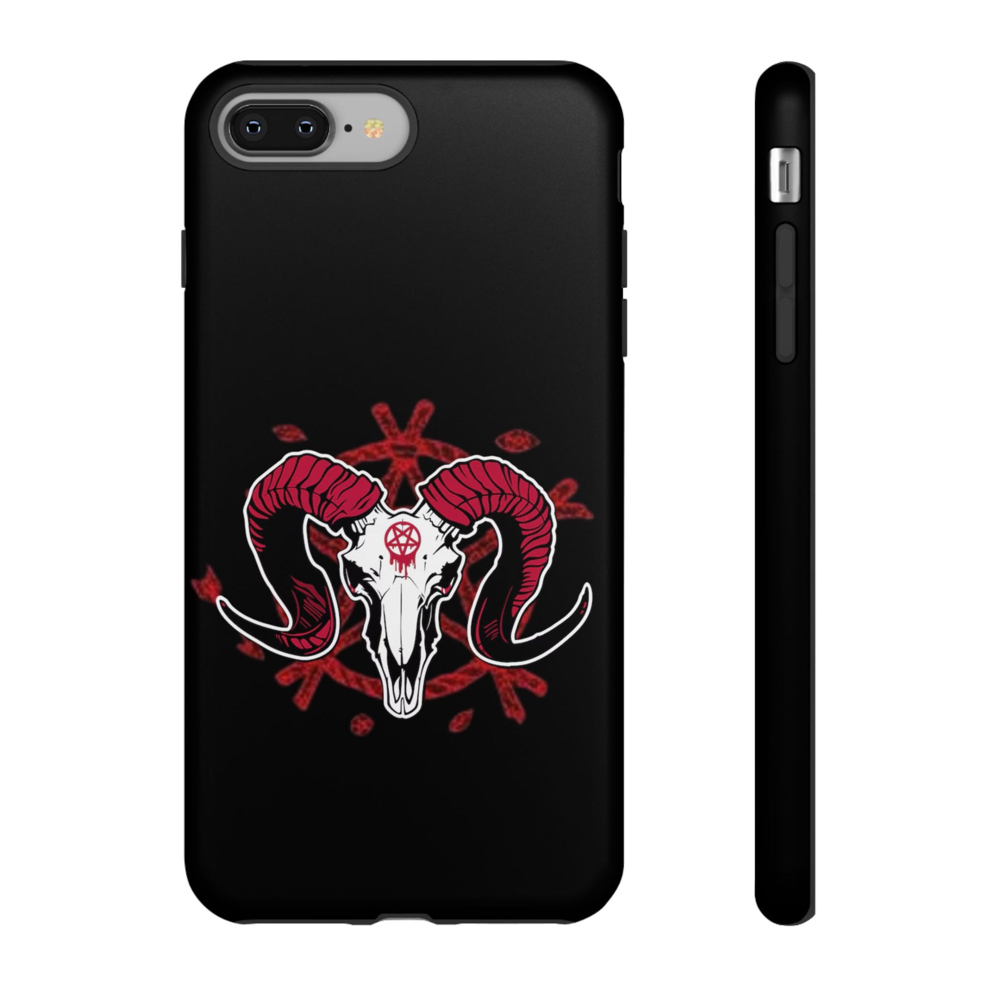 Tough Cases: Dark Aesthetic Phone Case, Gothic Phone Cover, Unique Gift for Him, Occult Design, Animal Skull Artwork, Halloween Decor