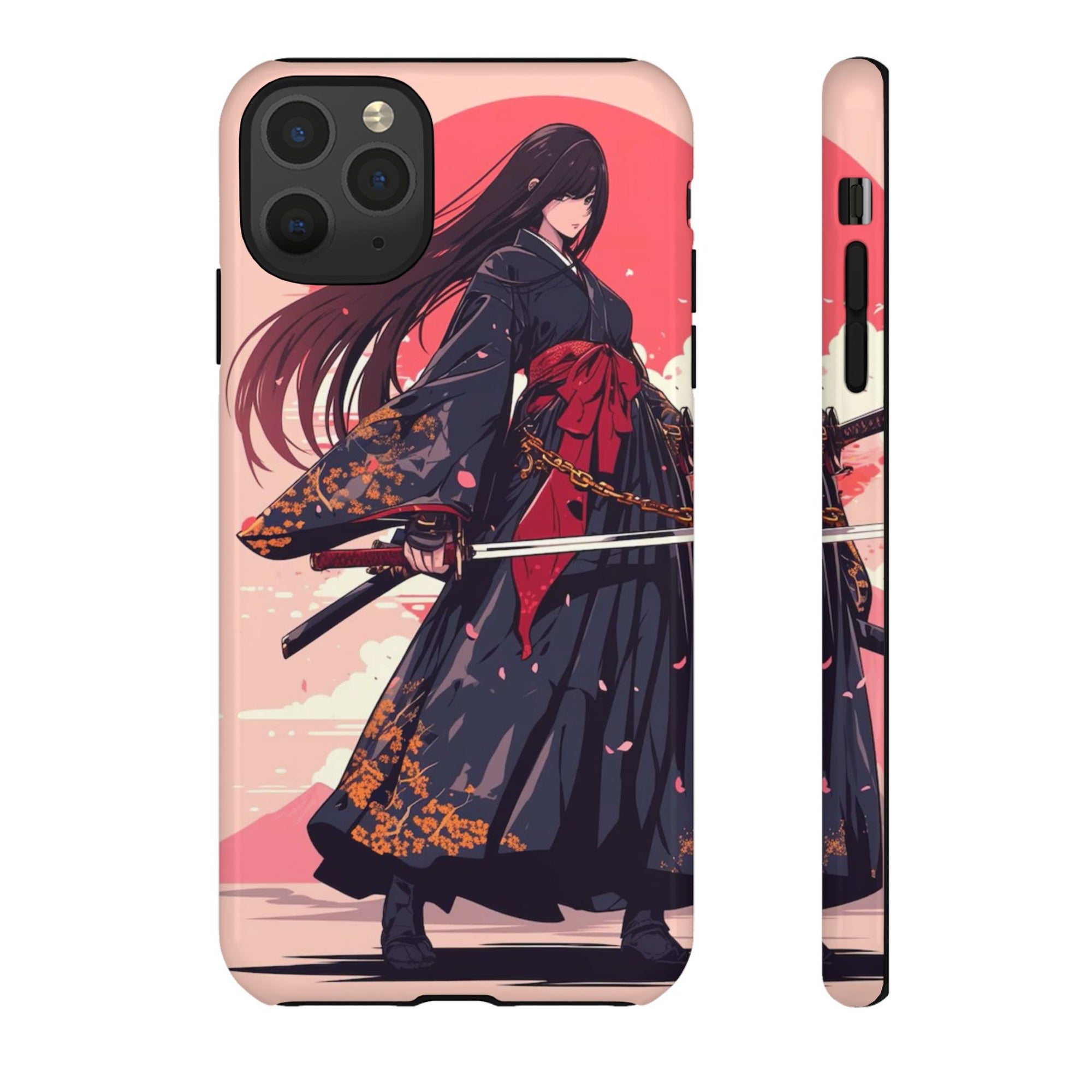 Stylish Phone Case with Warrior Design, Tough Phone Cover for Anime Lovers, Gift for Gamers, Cute Phone Accessories, Unique Tech Gifts