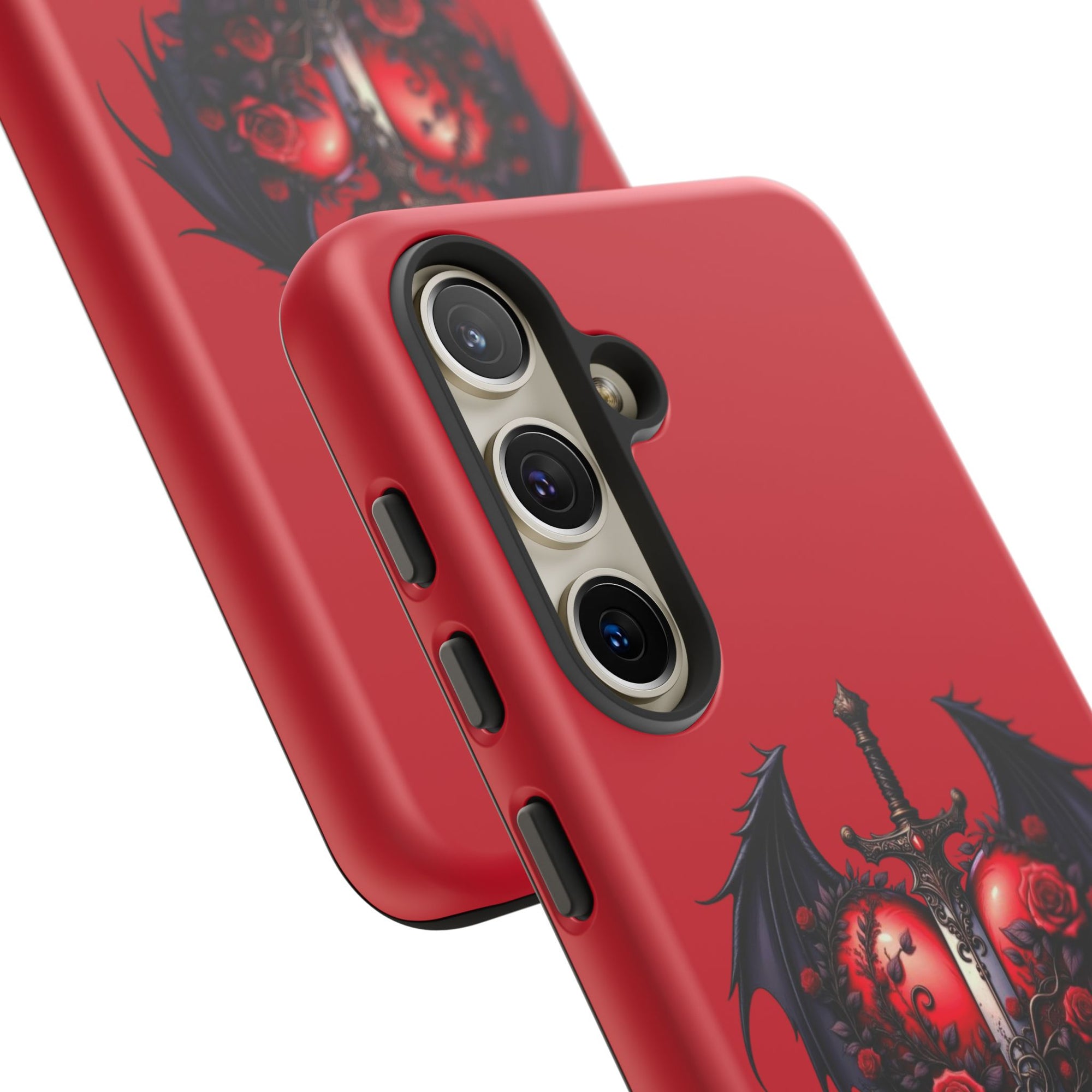 Tough Cases - Gothic Heart Phone Case, Edgy Accessories for Him, Unique Gifts for Her, Valentine's Day, Birthday, Artsy Phone Cover