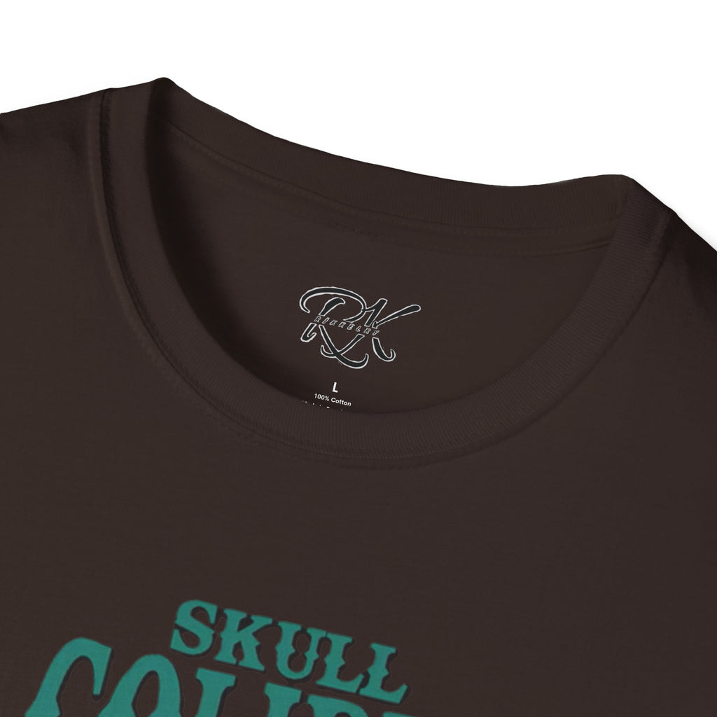 Skull & Roses Unisex T-Shirt, Casual Graphic Tee, Boho Shirt, Unique Gift, Festival Wear, Everyday Style