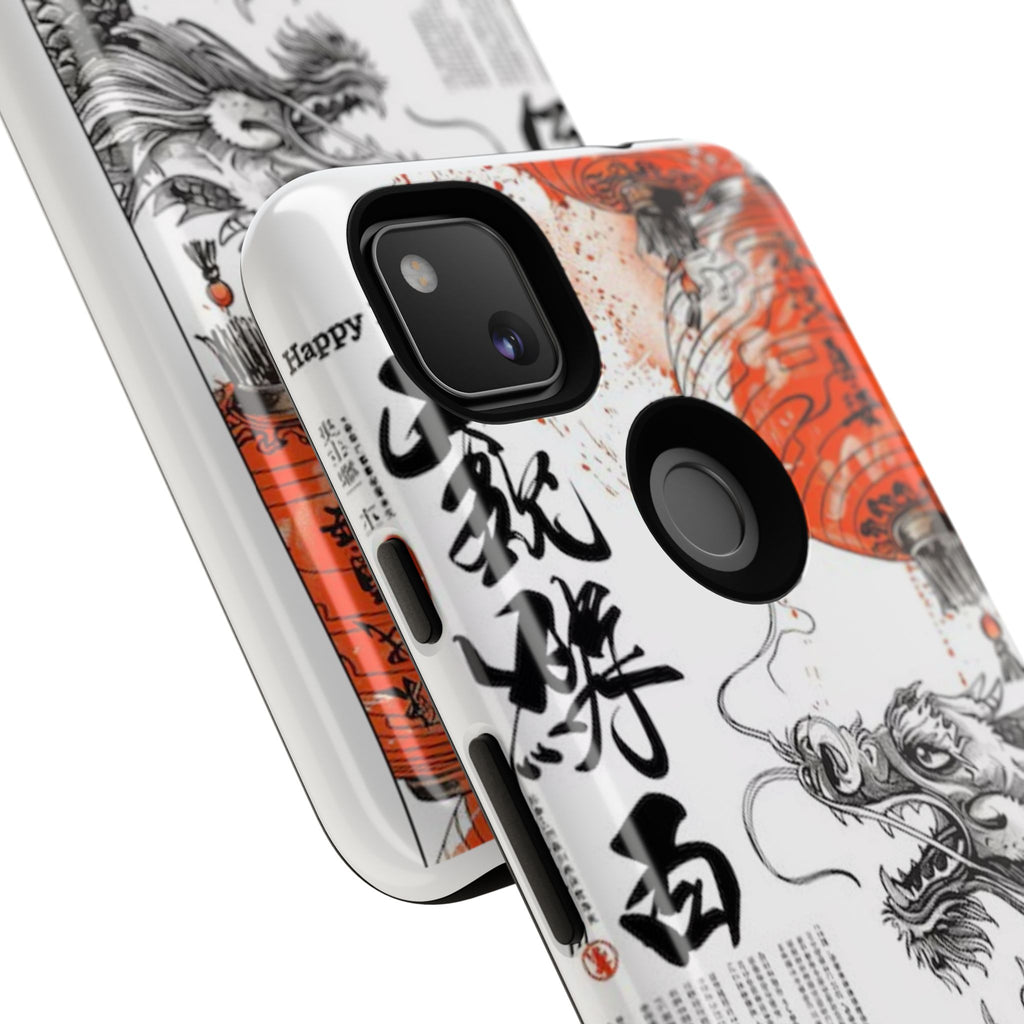 Dragon Design Phone Case, Tough Cases with Chinese Art for Unique Style, Gift for Art Lovers, Phone Protection, Trendy Accessories