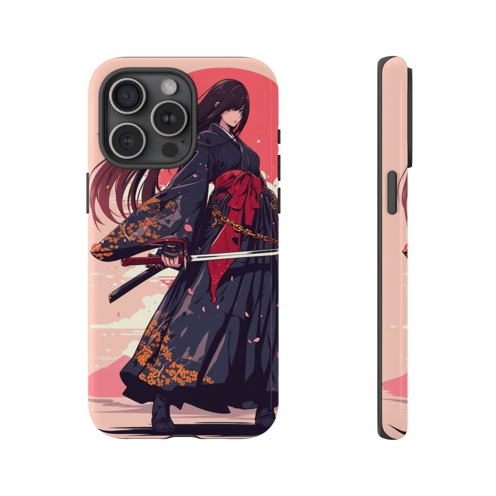 Stylish Phone Case with Warrior Design, Tough Phone Cover for Anime Lovers, Gift for Gamers, Cute Phone Accessories, Unique Tech Gifts