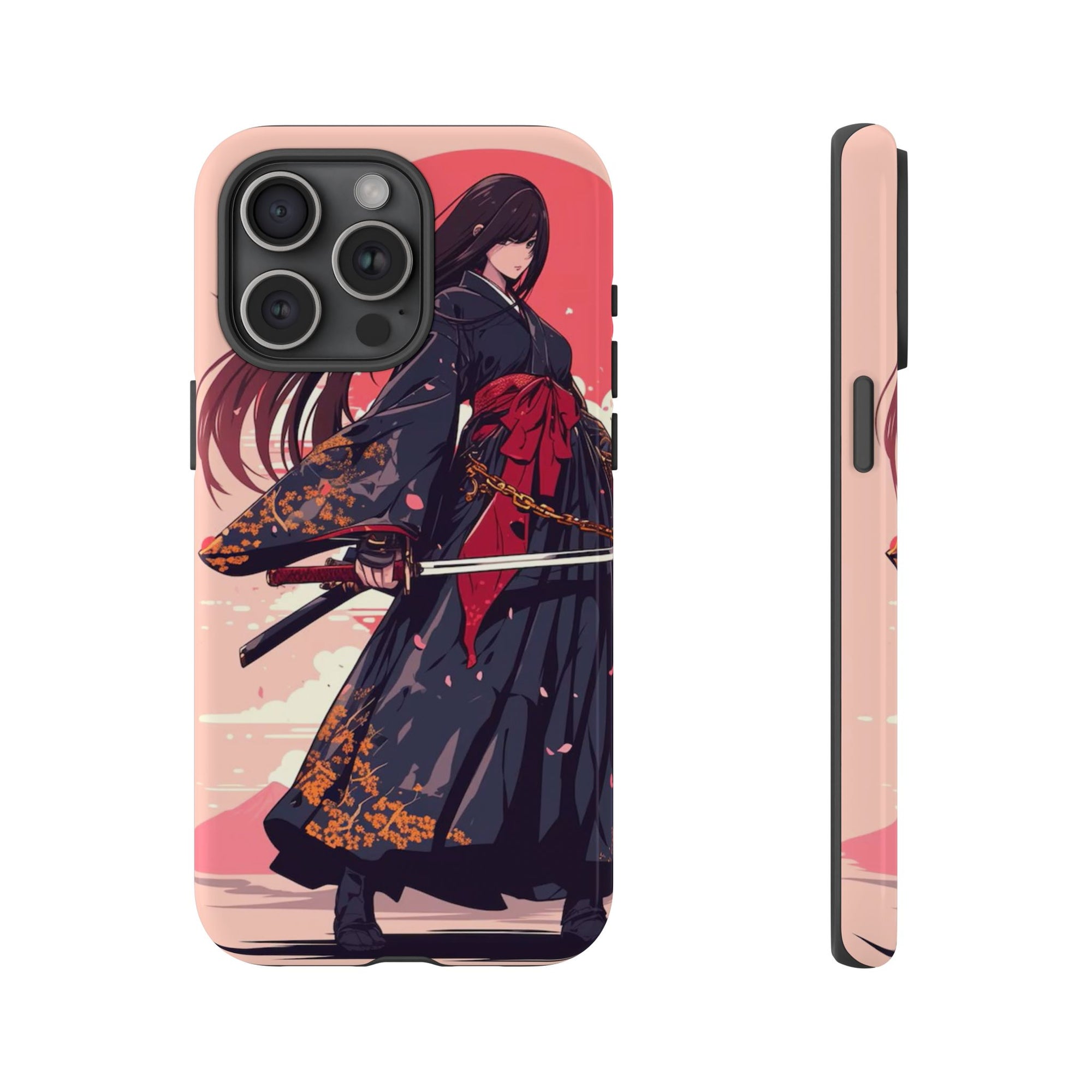Stylish Phone Case with Warrior Design, Tough Phone Cover for Anime Lovers, Gift for Gamers, Cute Phone Accessories, Unique Tech Gifts