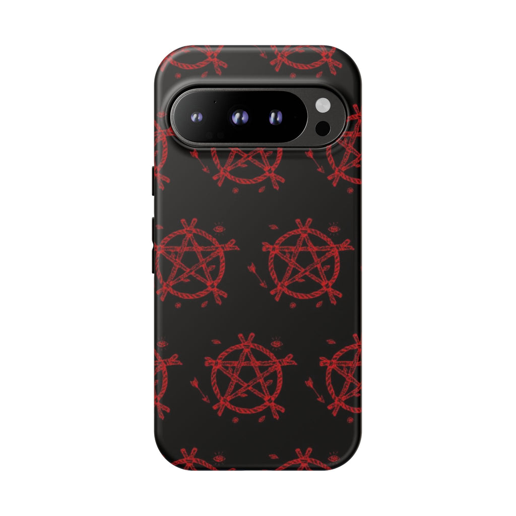 Anarchist iPhone Case, Tough Phone Cover, Punk Style Accessory, Unique Gift for Rebels, Goth Aesthetic Phone Case