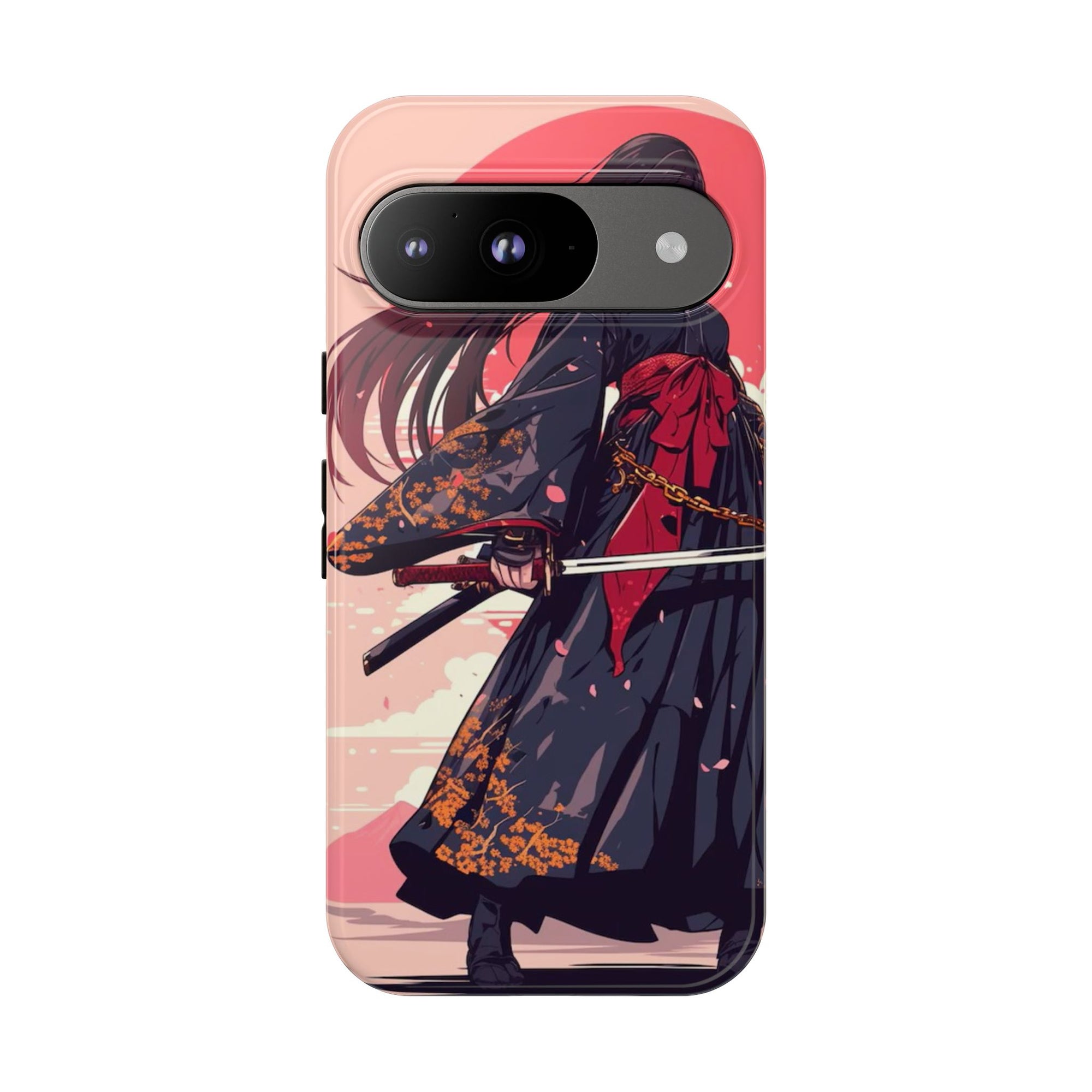 Stylish Phone Case with Warrior Design, Tough Phone Cover for Anime Lovers, Gift for Gamers, Cute Phone Accessories, Unique Tech Gifts