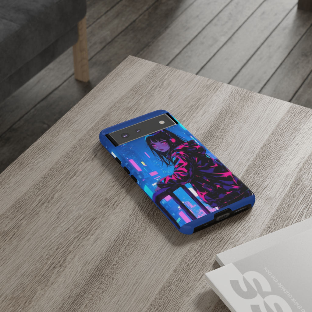 Futuristic Phone Case, Cyberpunk Aesthetic, Tough Phone Cover, Urban Style, Gift for Tech Lovers, Unique Phone Accessories, Streetwear [...]