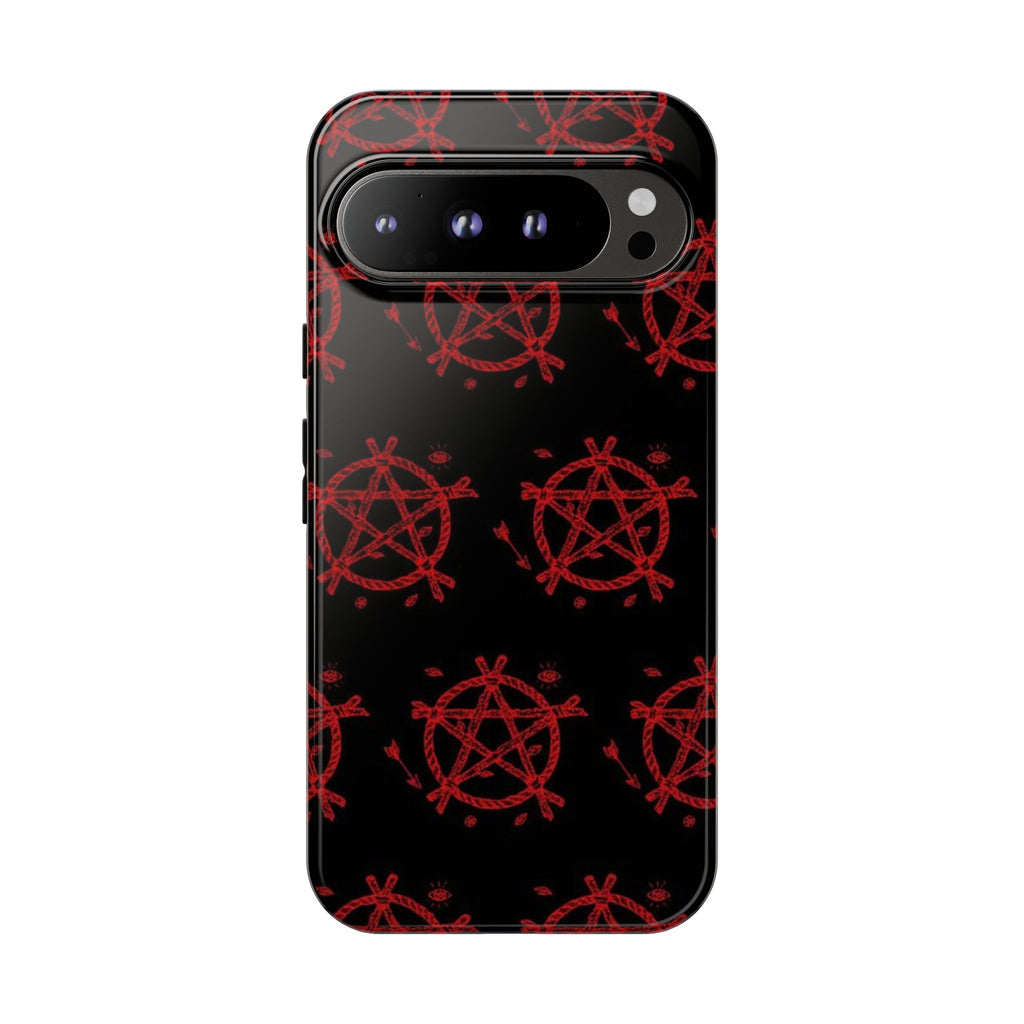 Anarchist iPhone Case, Tough Phone Cover, Punk Style Accessory, Unique Gift for Rebels, Goth Aesthetic Phone Case