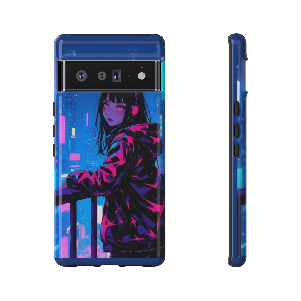 Futuristic Phone Case, Cyberpunk Aesthetic, Tough Phone Cover, Urban Style, Gift for Tech Lovers, Unique Phone Accessories, Streetwear [...]