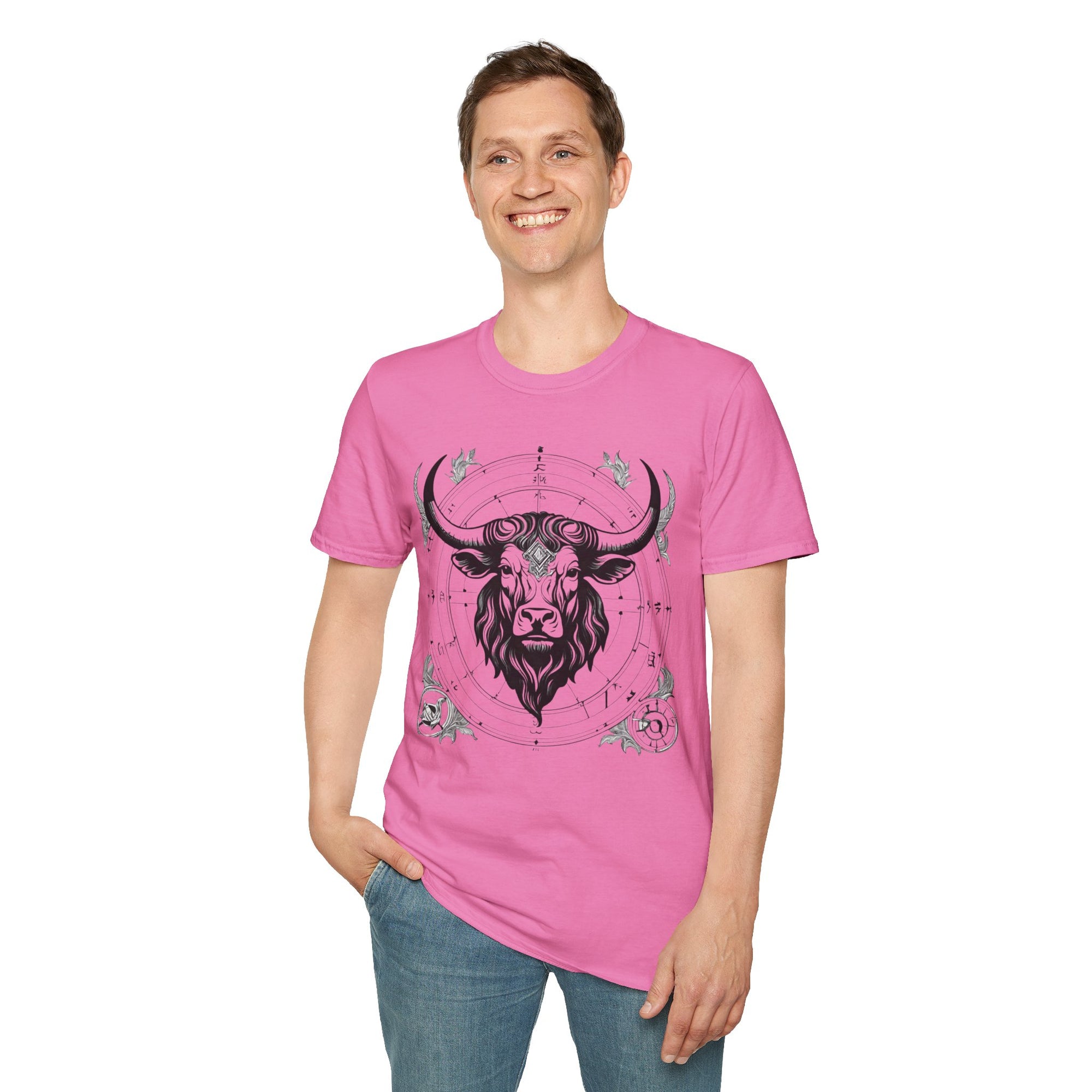 Taurus Zodiac T-Shirt, Astrology Tee, Horoscope Gift, Unisex Softstyle Shirt, Birthday Apparel, Taurus Constellation Top