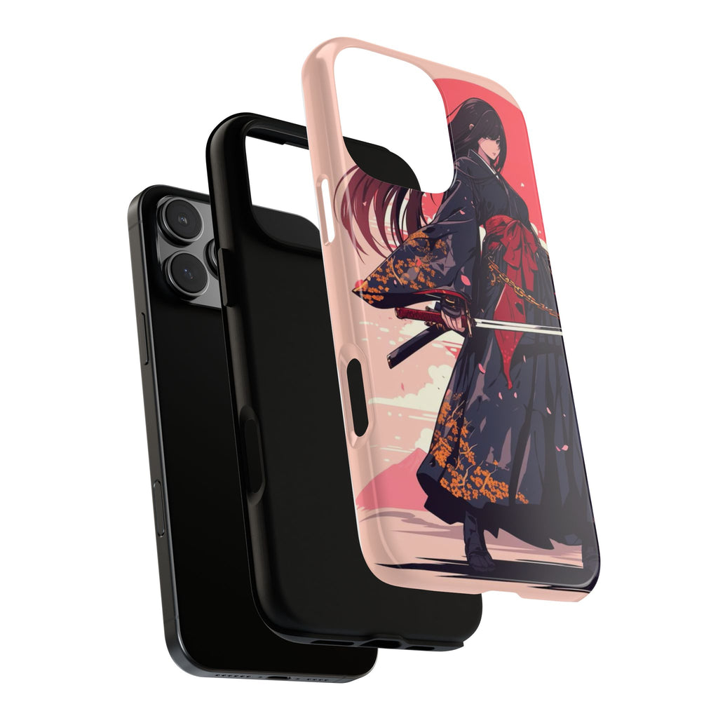 Stylish Phone Case with Warrior Design, Tough Phone Cover for Anime Lovers, Gift for Gamers, Cute Phone Accessories, Unique Tech Gifts