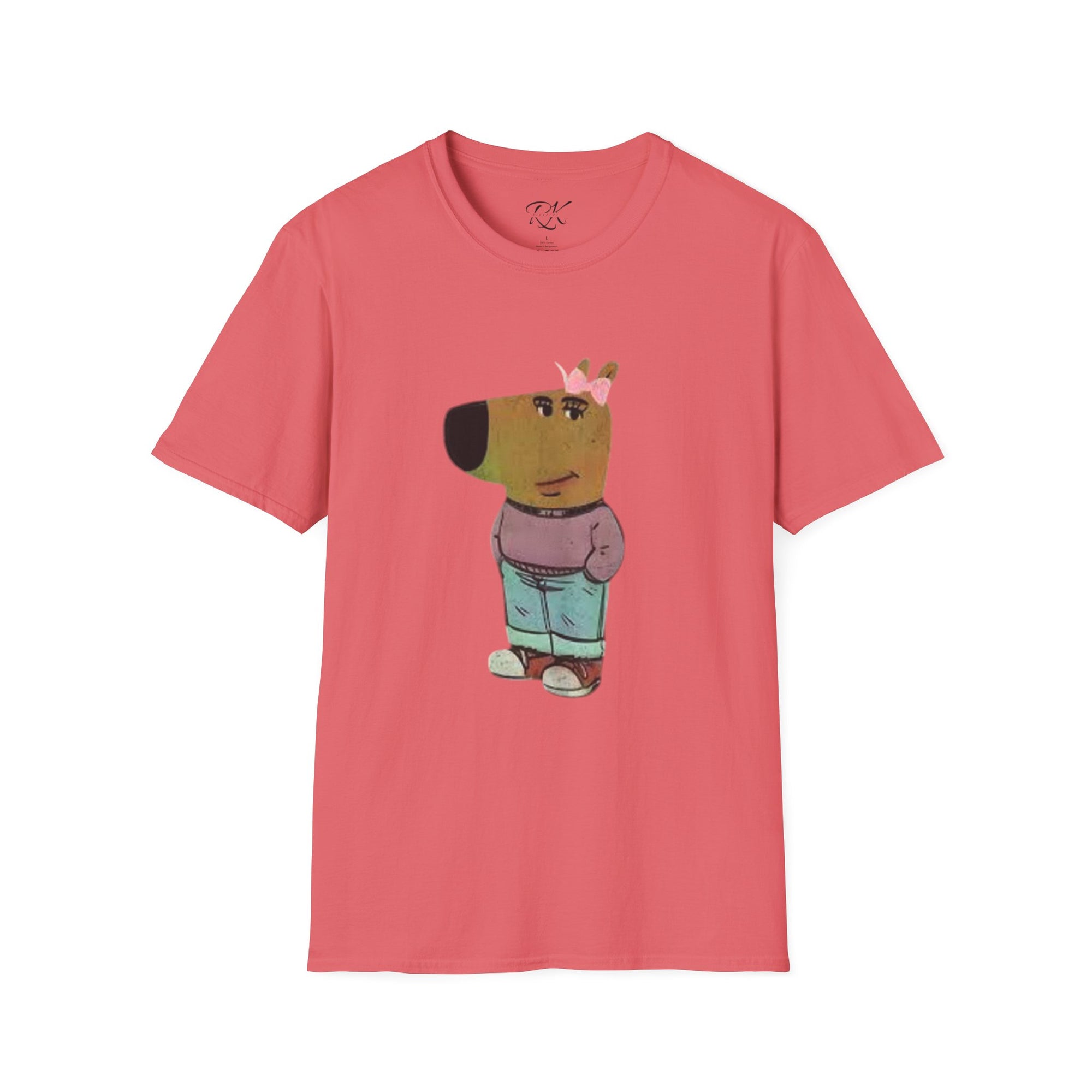 Whimsical Dog Art Unisex T-Shirt - Cute Pet Lover Gift, Casual Wear, Animal Themed Apparel, Fun Gift for Dog Owners