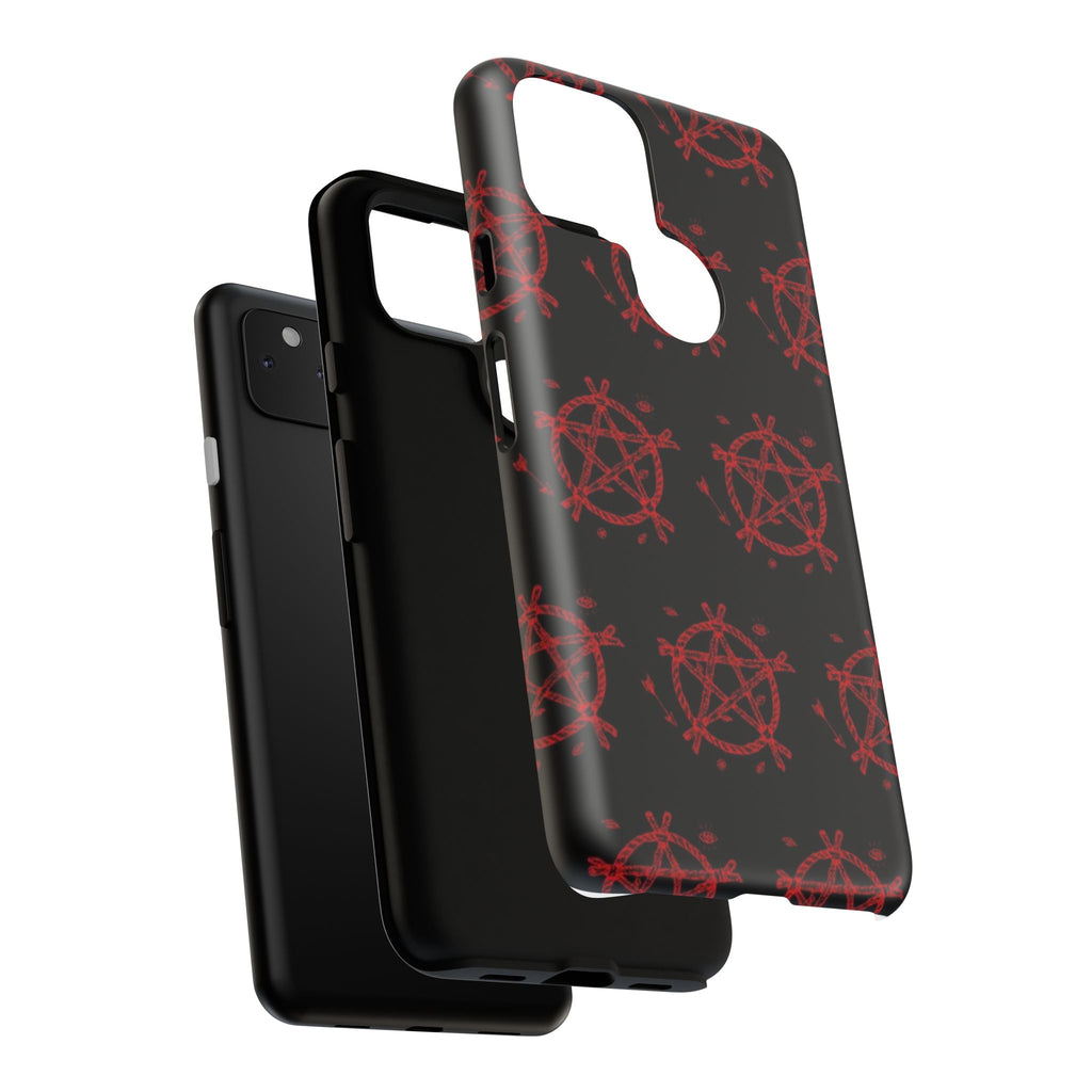 Anarchist iPhone Case, Tough Phone Cover, Punk Style Accessory, Unique Gift for Rebels, Goth Aesthetic Phone Case