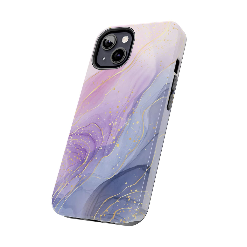 Elegant Abstract Tough Phone Cases for Stylish Protection, Gift for Her, Phone Accessories, Lavender Marble Design, Phone Cover for [...]