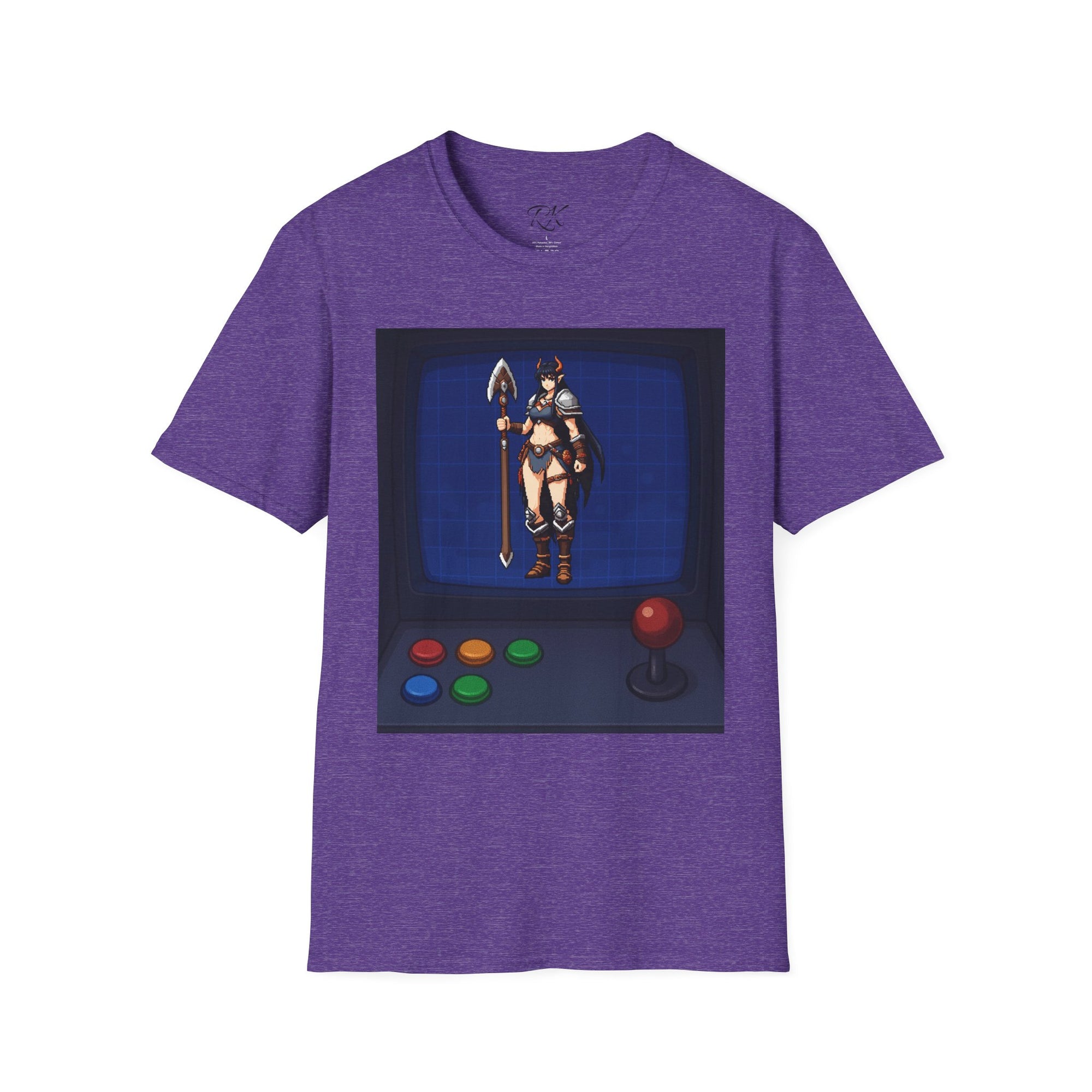 Unisex Barbarian Woman T-Shirt - Softstyle Graphic Tee for Gamers, Gifts for Her, Casual Wear, Birthday Present, Retro Style