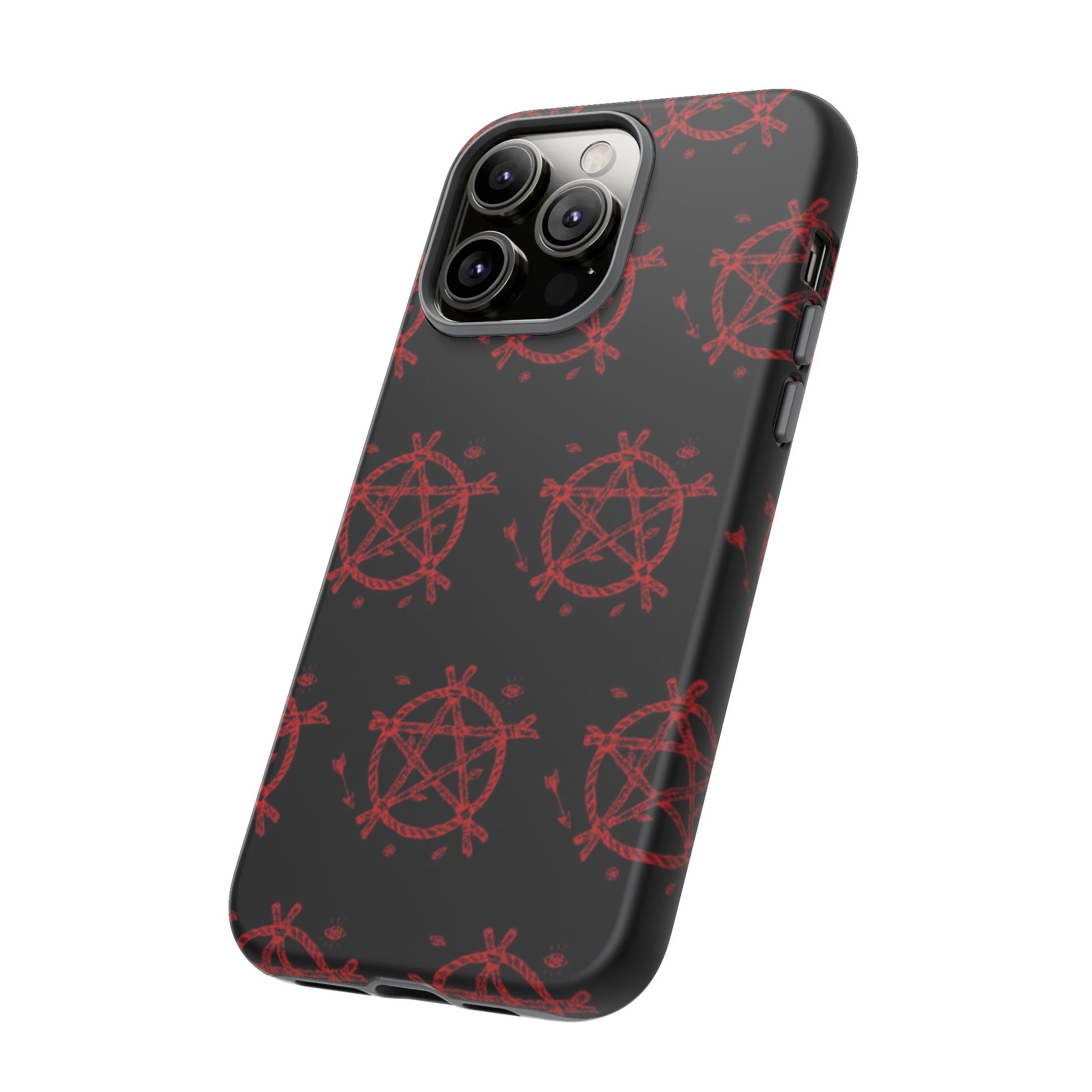 Anarchist iPhone Case, Tough Phone Cover, Punk Style Accessory, Unique Gift for Rebels, Goth Aesthetic Phone Case