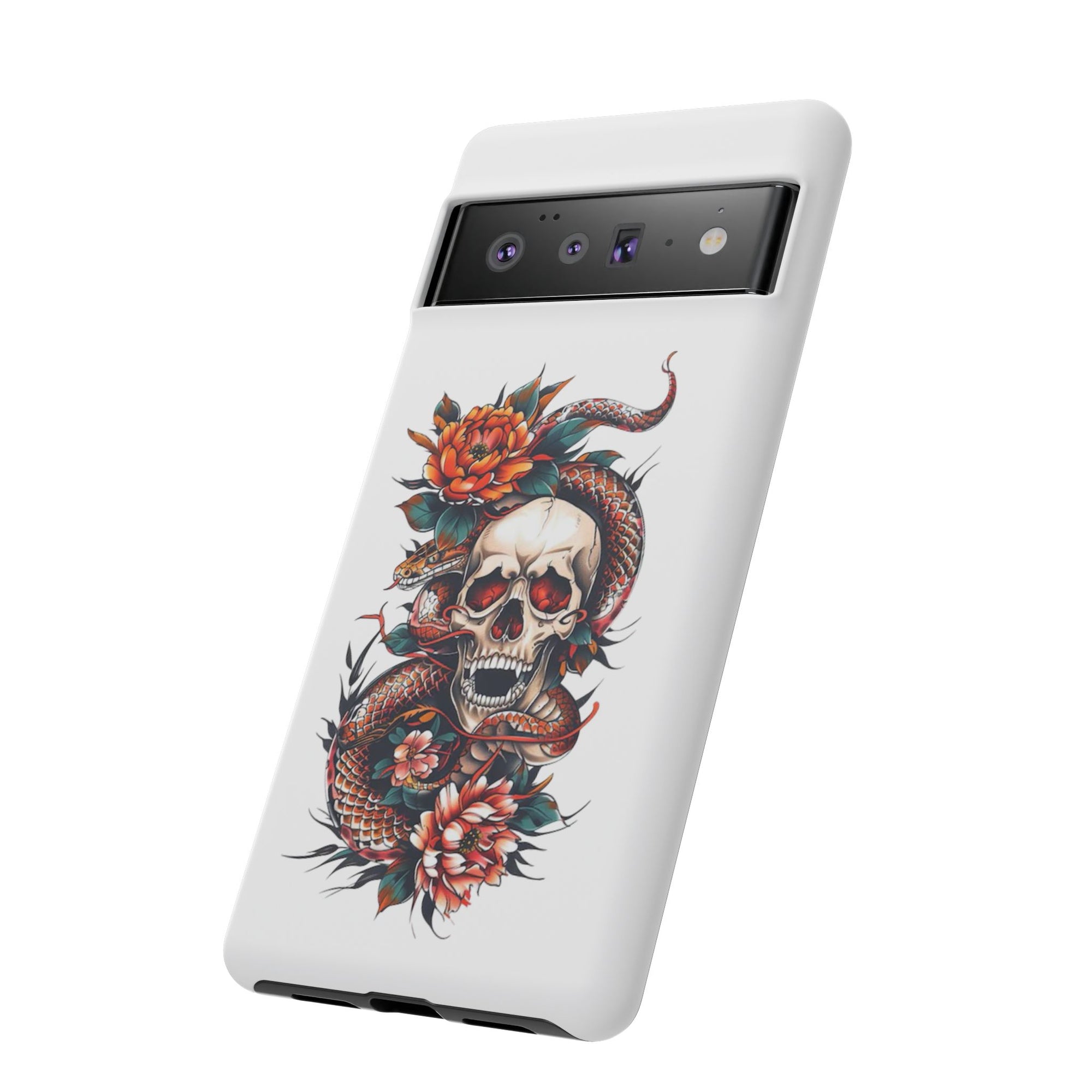 Tough Cases: Skull and Snake Phone Cases, Edgy Accessories, Alternative Fashion, Quirky Gift Ideas, Gothic Style
