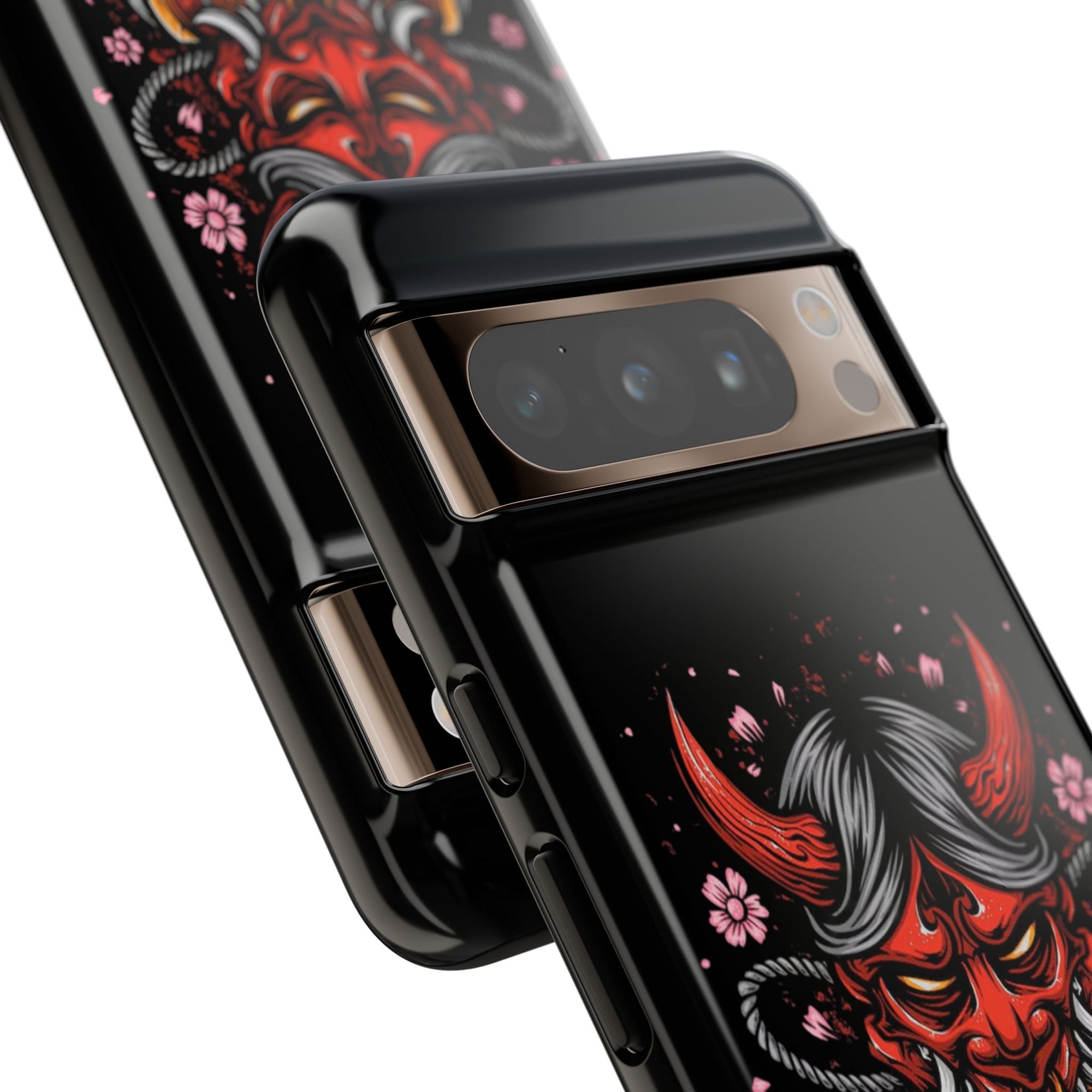 Tough Cases: Fierce Demon Phone Case, Edgy Phone Cover, Protect Your Device, Gift for Anime Fans, Unique Artwork Case