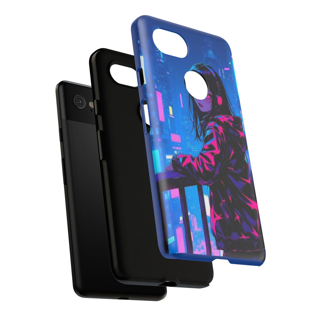 Futuristic Phone Case, Cyberpunk Aesthetic, Tough Phone Cover, Urban Style, Gift for Tech Lovers, Unique Phone Accessories, Streetwear [...]