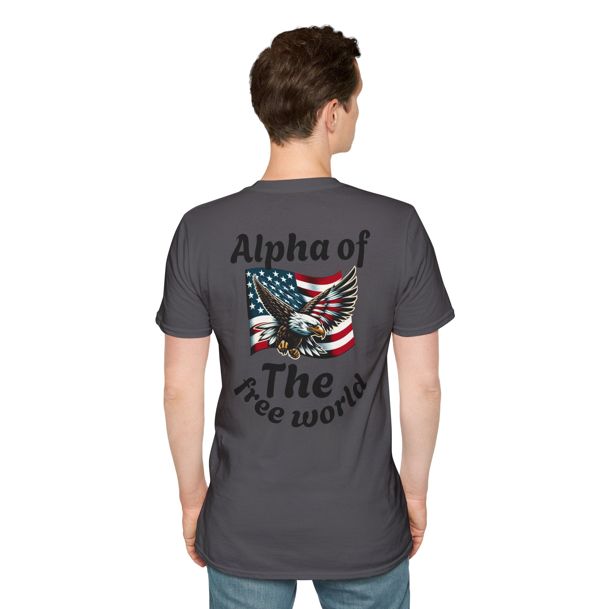 Patriotic Graphic T-Shirt, Unisex Softstyle Tee, Independence Day Gift, Freedom Apparel, Americana Clothing