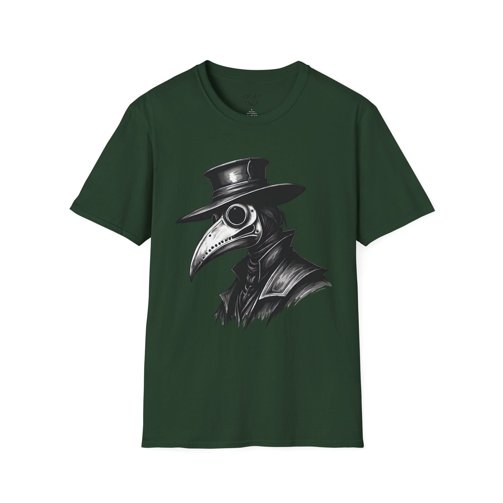 Vintage Plague Doctor Unisex T-Shirt, Unique Graphic Tee, Halloween Costume, Gift for Horror Lovers, Casual Wear, Statement Shirt