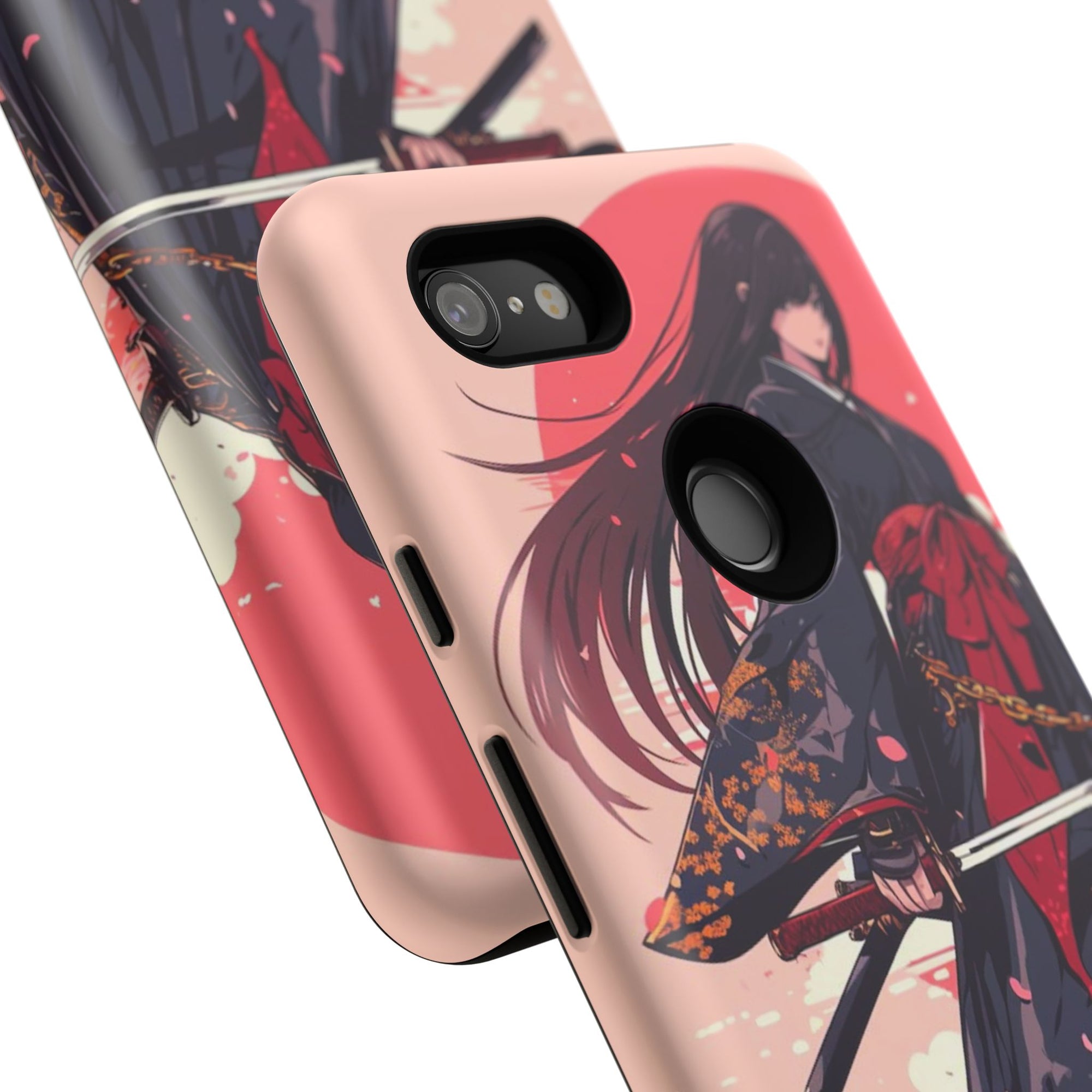 Stylish Phone Case with Warrior Design, Tough Phone Cover for Anime Lovers, Gift for Gamers, Cute Phone Accessories, Unique Tech Gifts