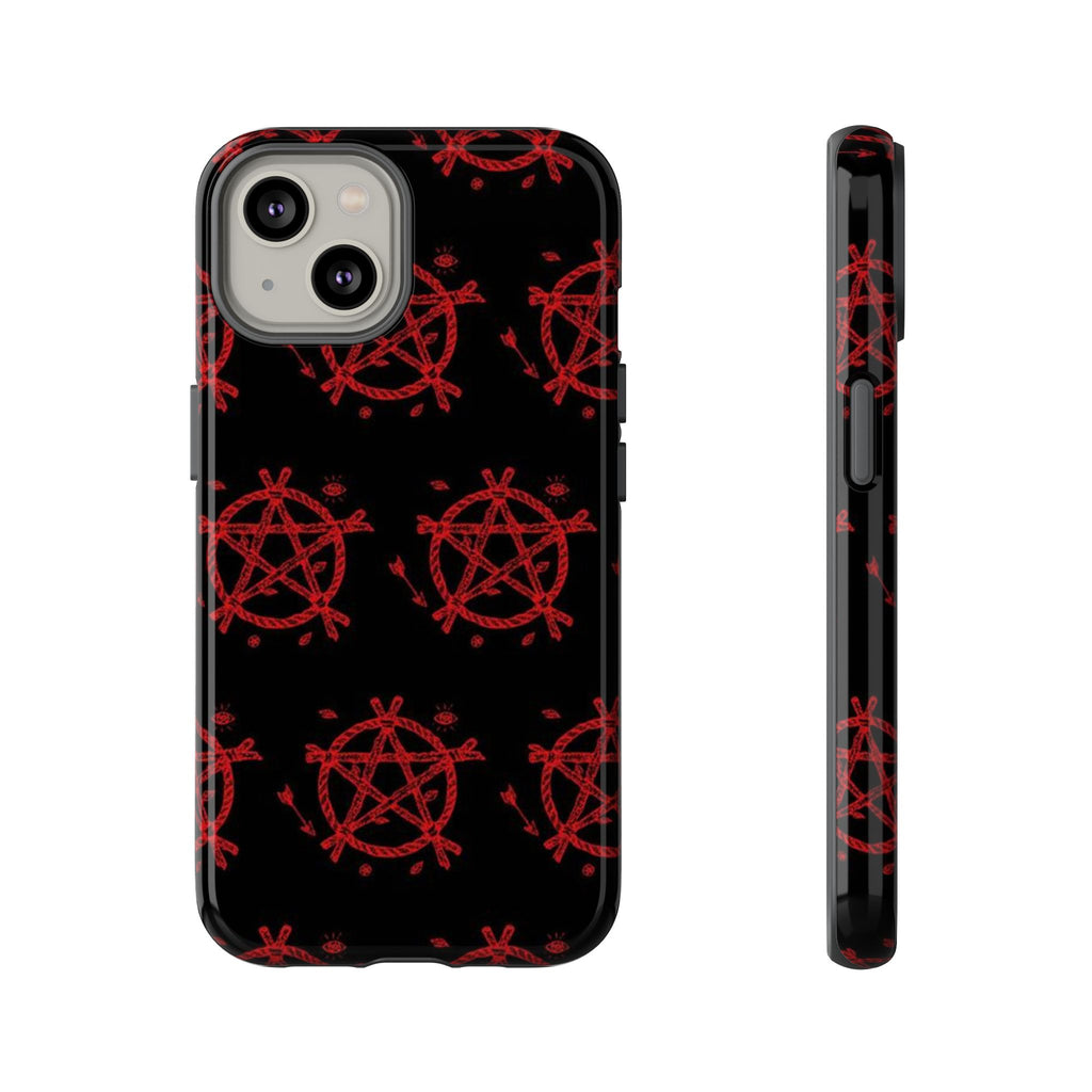 Anarchist iPhone Case, Tough Phone Cover, Punk Style Accessory, Unique Gift for Rebels, Goth Aesthetic Phone Case